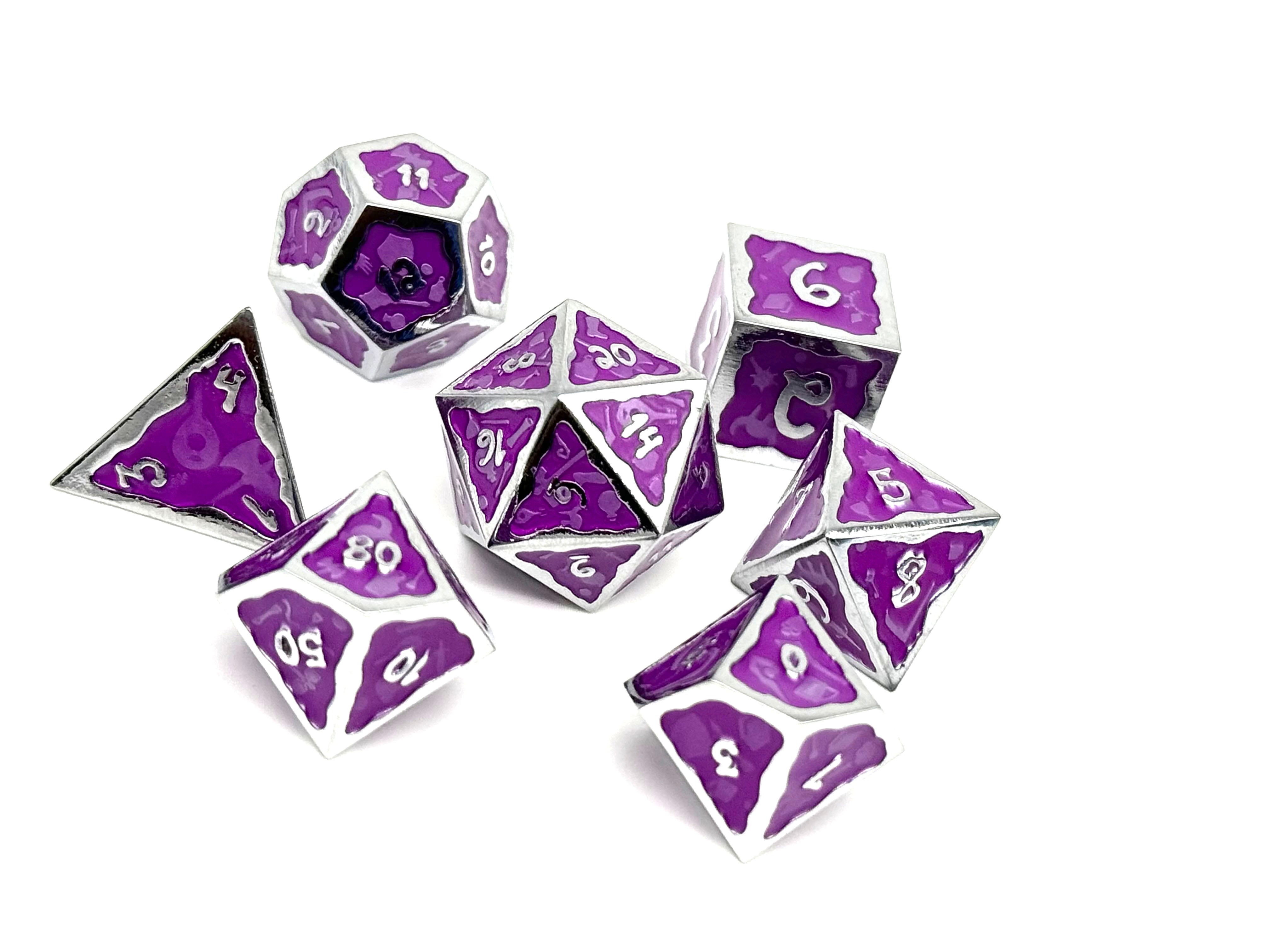 Ooze of Doom RPG Set - Looming Dusk-Alloy Dice-Norse Foundry-Norse Foundry-dungeons & dragons-d&d dice set-rpg dice set-d20-metal dice set-d&d-perfect for tabletop rpgs
