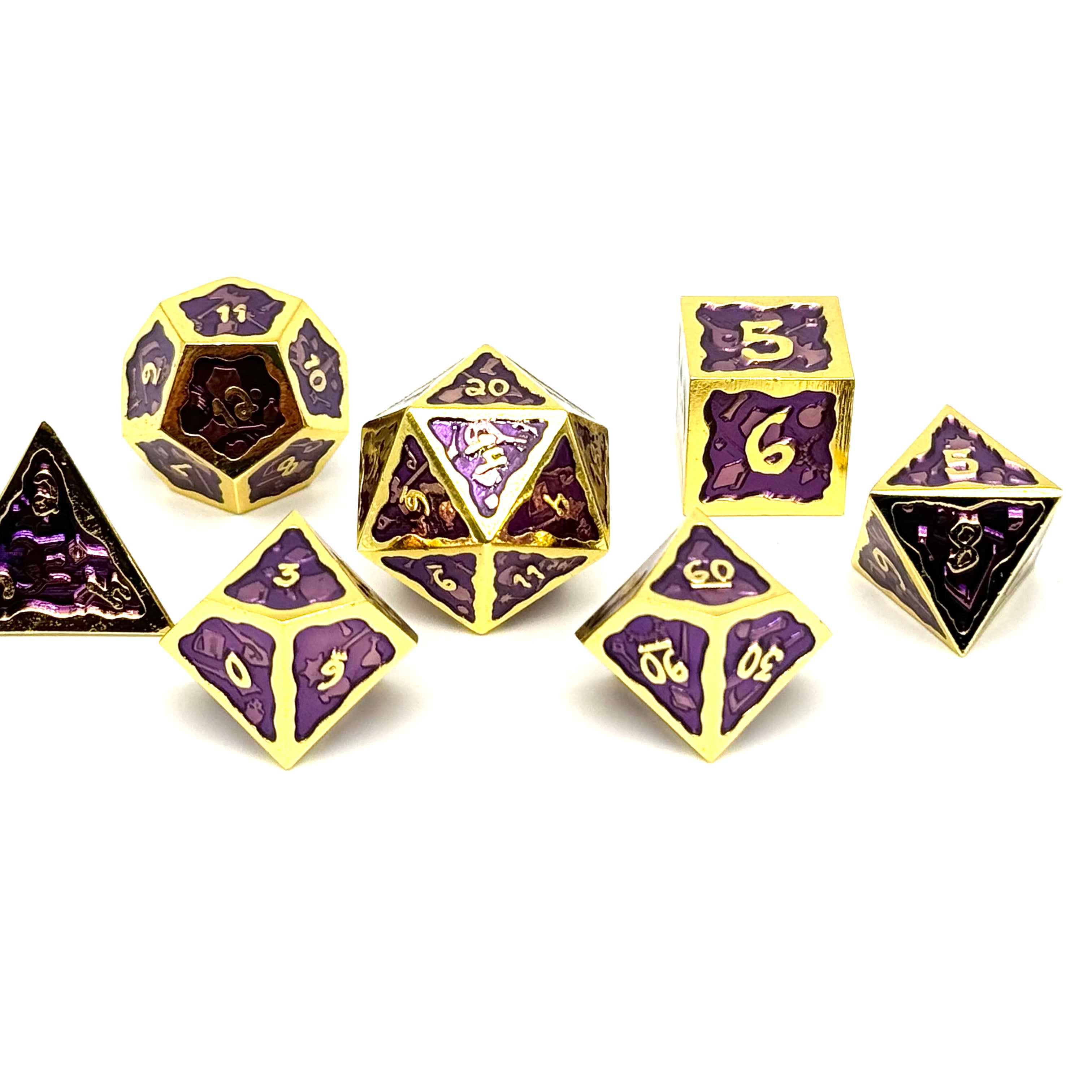 Ooze of Doom RPG Set - Necrotic Revenge-Alloy Dice-Norse Foundry-Norse Foundry-dungeons & dragons-d&d dice set-rpg dice set-d20-metal dice set-d&d-perfect for tabletop rpgs