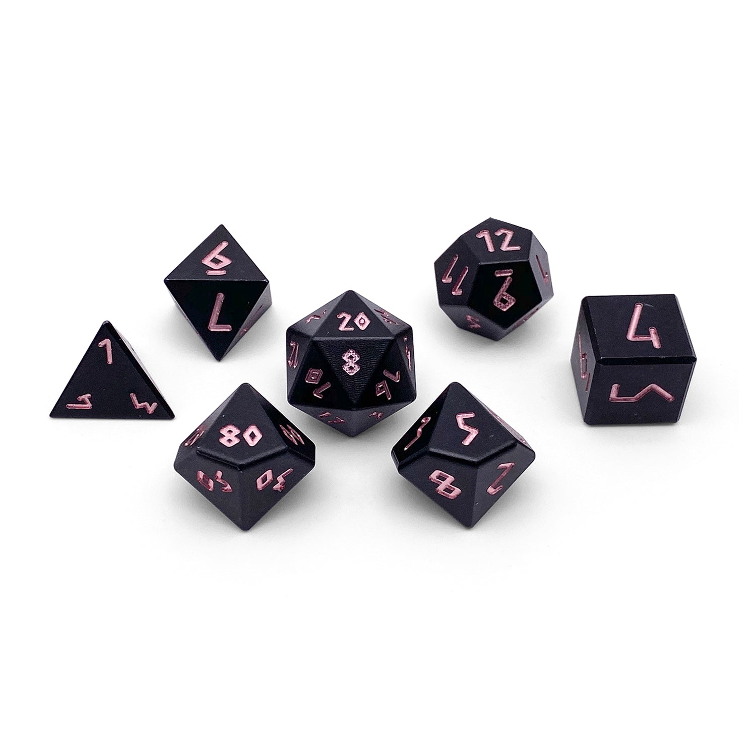 Orb of Annihilation - 7 Piece RPG Set 6063 Aluminum Orb Series™ Dice-Dice-Norse Foundry-Norse Foundry-aluminum dice-dungeons & dragons-d&d dice set-rpg dice set-aluminum d&d dice set-d&d-lightweight-perfect for tabletop rpgs