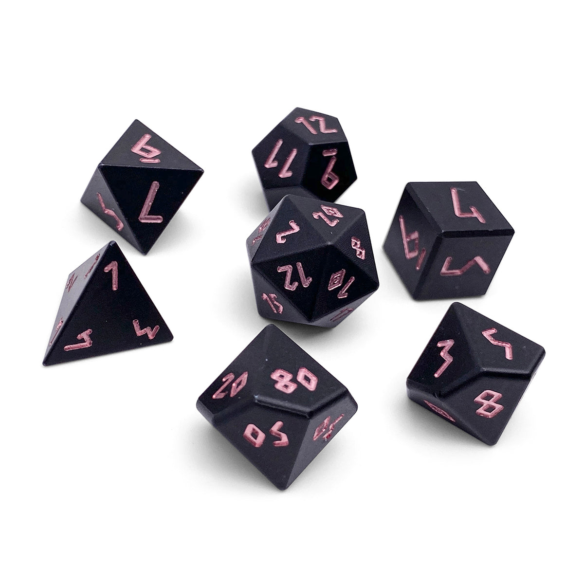 Orb of Annihilation - 7 Piece RPG Set 6063 Aluminum Orb Series™ Dice-Dice-Norse Foundry-Norse Foundry-aluminum dice-dungeons & dragons-d&d dice set-rpg dice set-aluminum d&d dice set-d&d-lightweight-perfect for tabletop rpgs