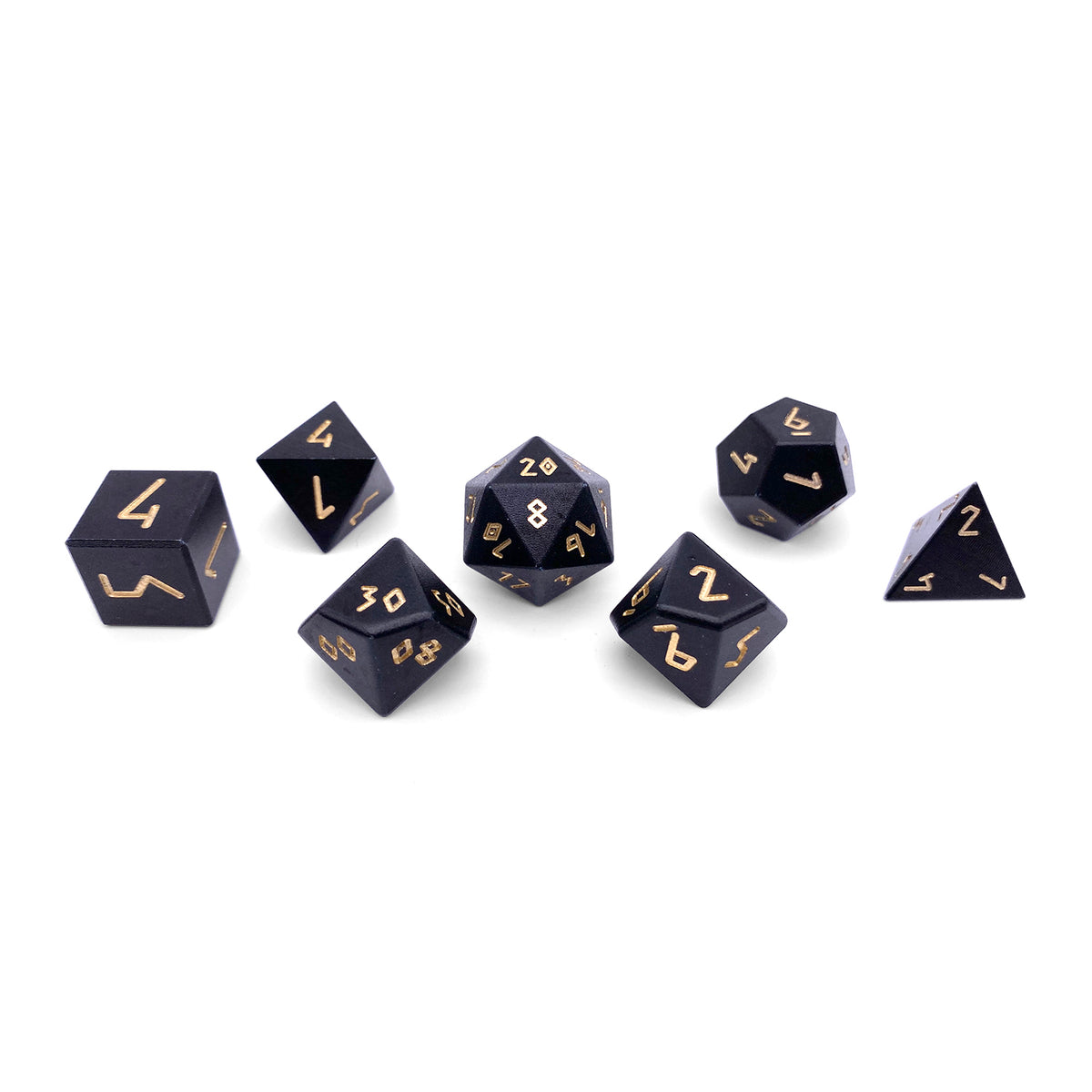 Orb of Disintegration - 7 Piece RPG Set 6063 Aluminum Orb Series™ Dice-Dice-Norse Foundry-Norse Foundry-aluminum dice-dungeons & dragons-d&d dice set-rpg dice set-aluminum d&d dice set-d&d-lightweight-perfect for tabletop rpgs
