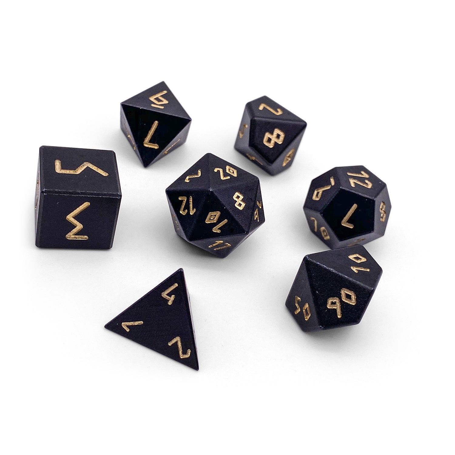 Orb of Disintegration - 7 Piece RPG Set 6063 Aluminum Orb Series™ Dice-Dice-Norse Foundry-Norse Foundry-aluminum dice-dungeons & dragons-d&d dice set-rpg dice set-aluminum d&d dice set-d&d-lightweight-perfect for tabletop rpgs
