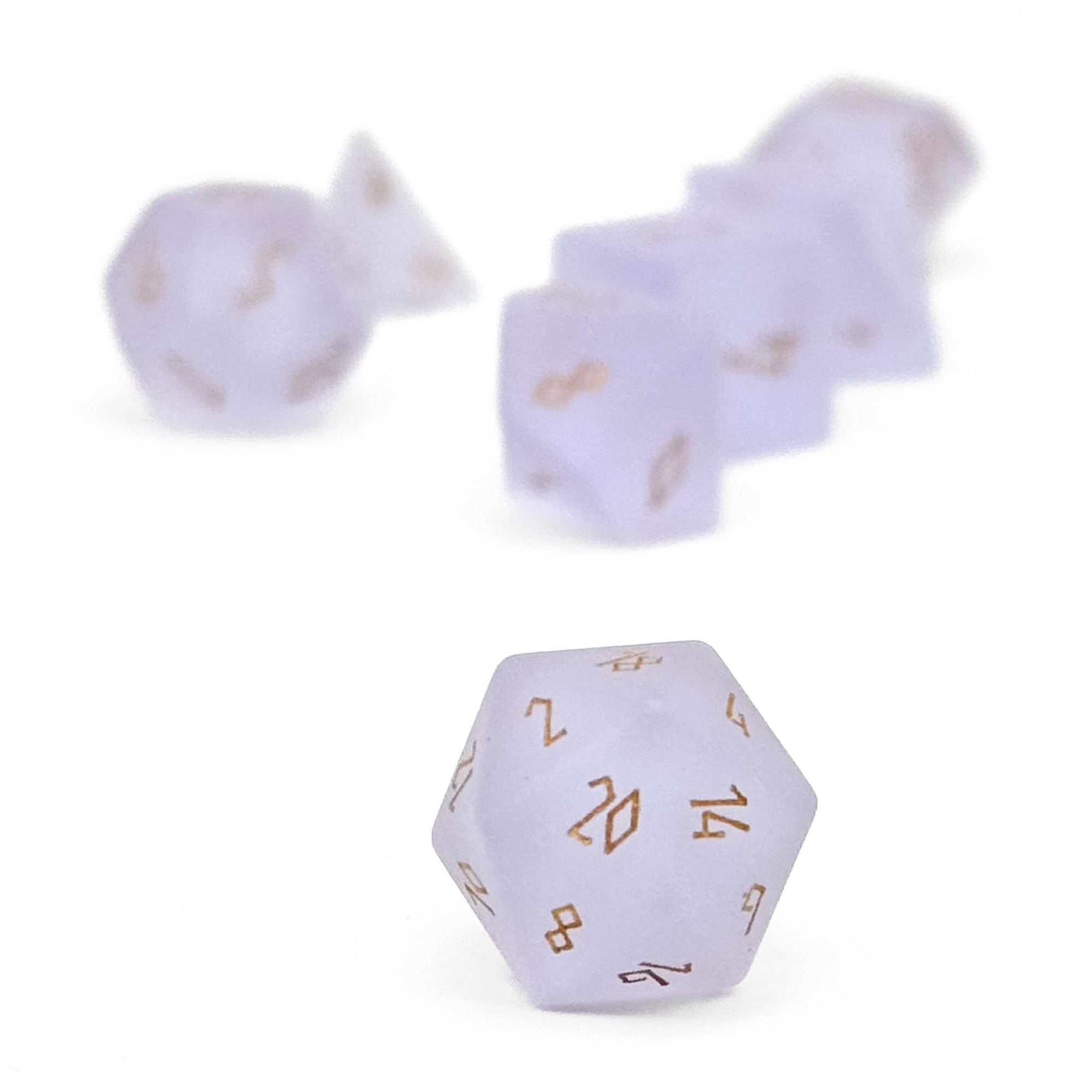 Pebbles - Frosted Amethyst-Glass Dice-Norse Foundry-Norse Foundry-dungeons & dragons-d&d dice set-rpg dice set-glass dice set-d&d-mini dice set-10mm to 12mm-perfect for tabletop rpgs