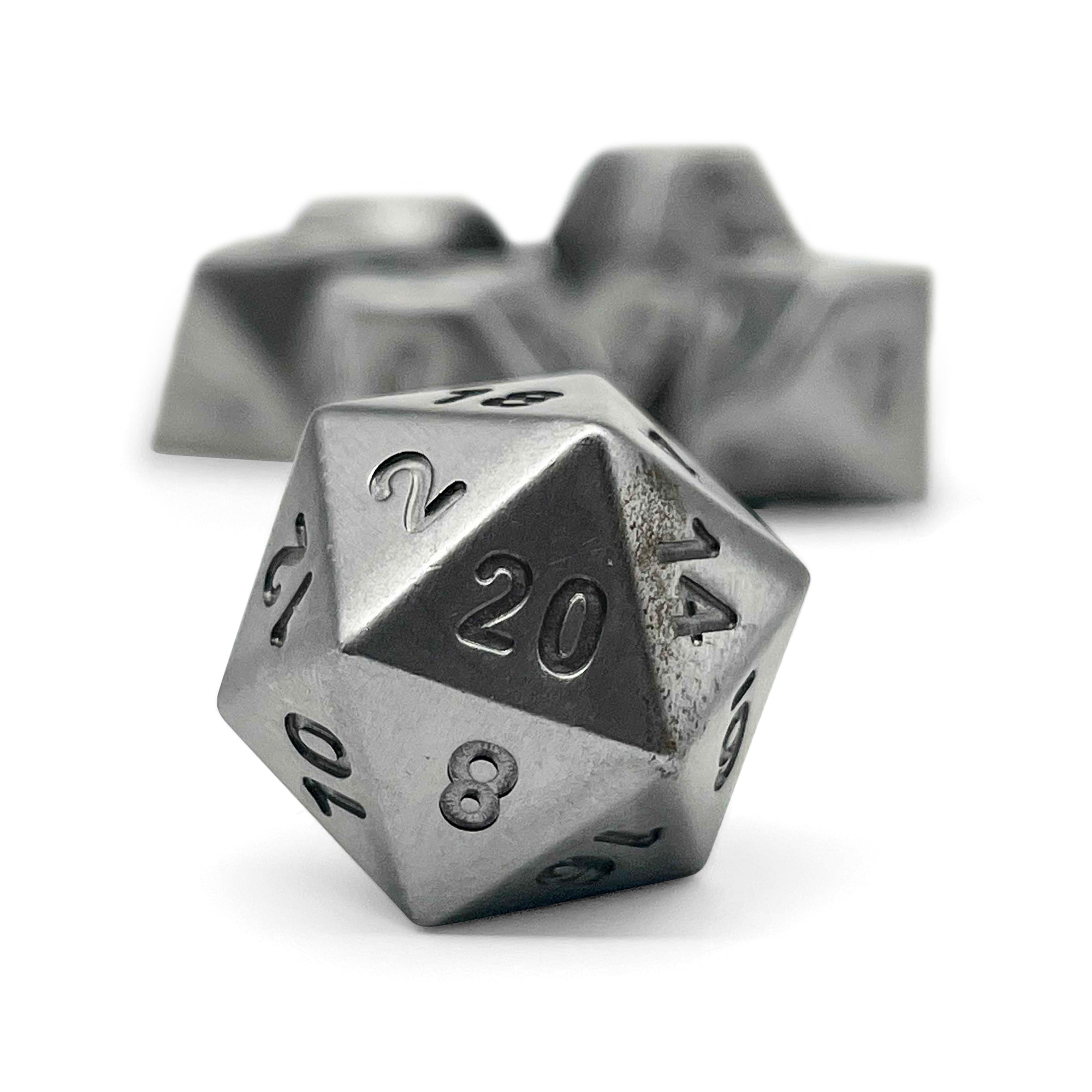 Pig Iron - 7 Piece RPG Set True Metal Dice-Metal Dice-Norse Foundry-Norse Foundry-dungeons & dragons-d&d dice set-rpg dice set-metal dice set-d&d-luxury dice-perfect for tabletop rpgs