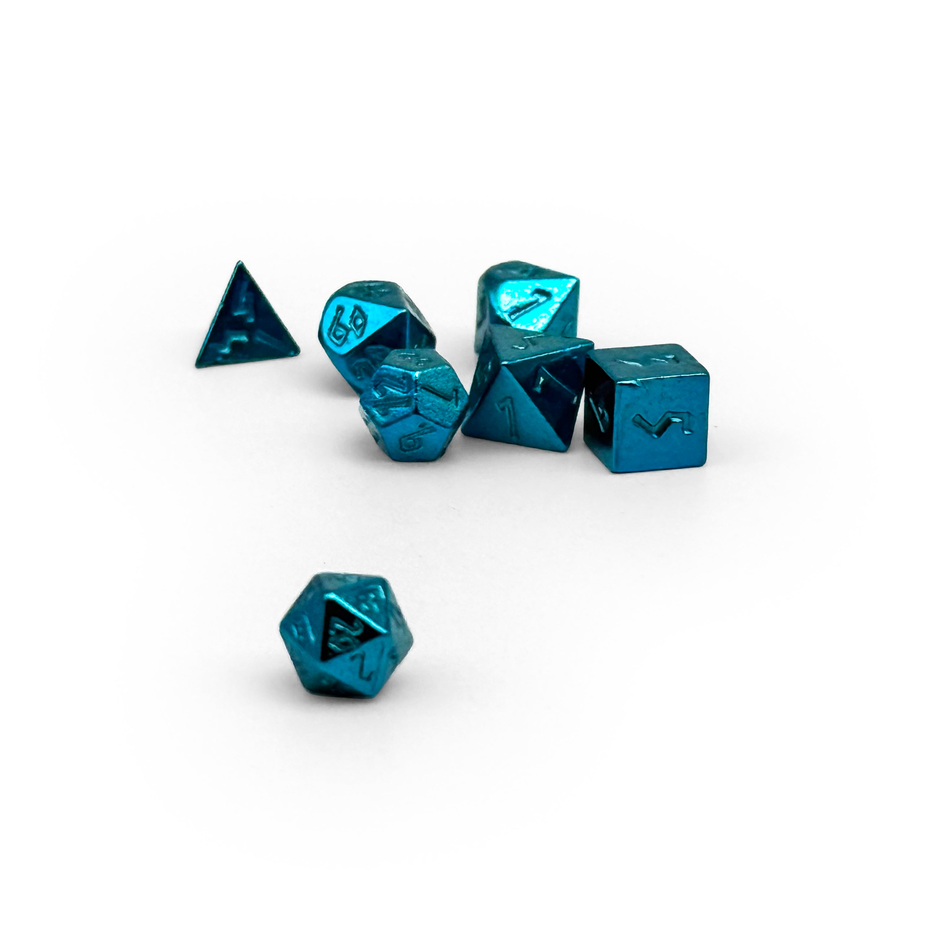 Pixie Mini Metal Dice Sets - 5-7mm-Alloy Dice-Norse Foundry-Blue-Norse Foundry-dungeons & dragons-d&d dice set-rpg dice set-metal dice set-d&d-mini dice set-5mm to 7mm-perfect for tabletop rpgs