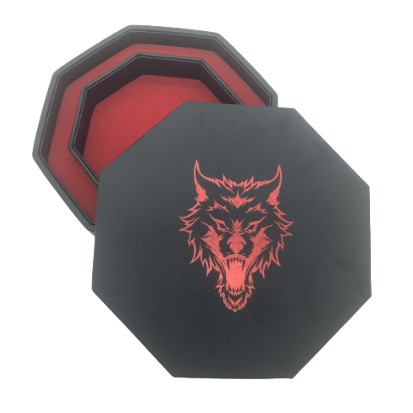 Red Fenrir Tray of Holding™ Dice Tray by Norse Foundry-Dice Tray-Norse Foundry-Dice Tray-D&D Dice Tray-D&D Dice Tray-D&D Accessories-DnD Dice Storage