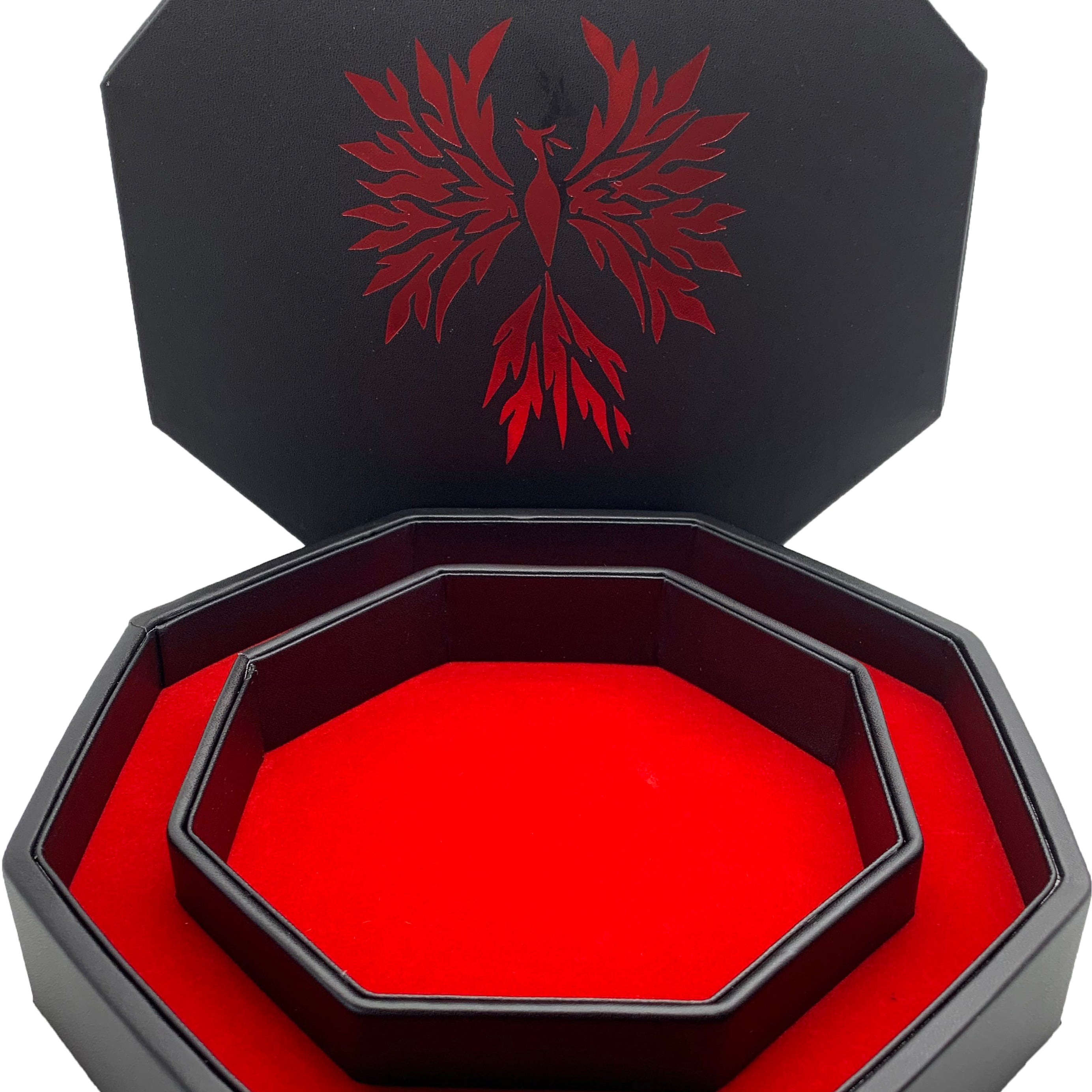 Red Phoenix - Tray of Holding™ Dice Tray by Norse Foundry-Dice Tray-Norse Foundry-Dice Tray-D&D Dice Tray-D&D Dice Tray-D&D Accessories-D&D Dice Storage