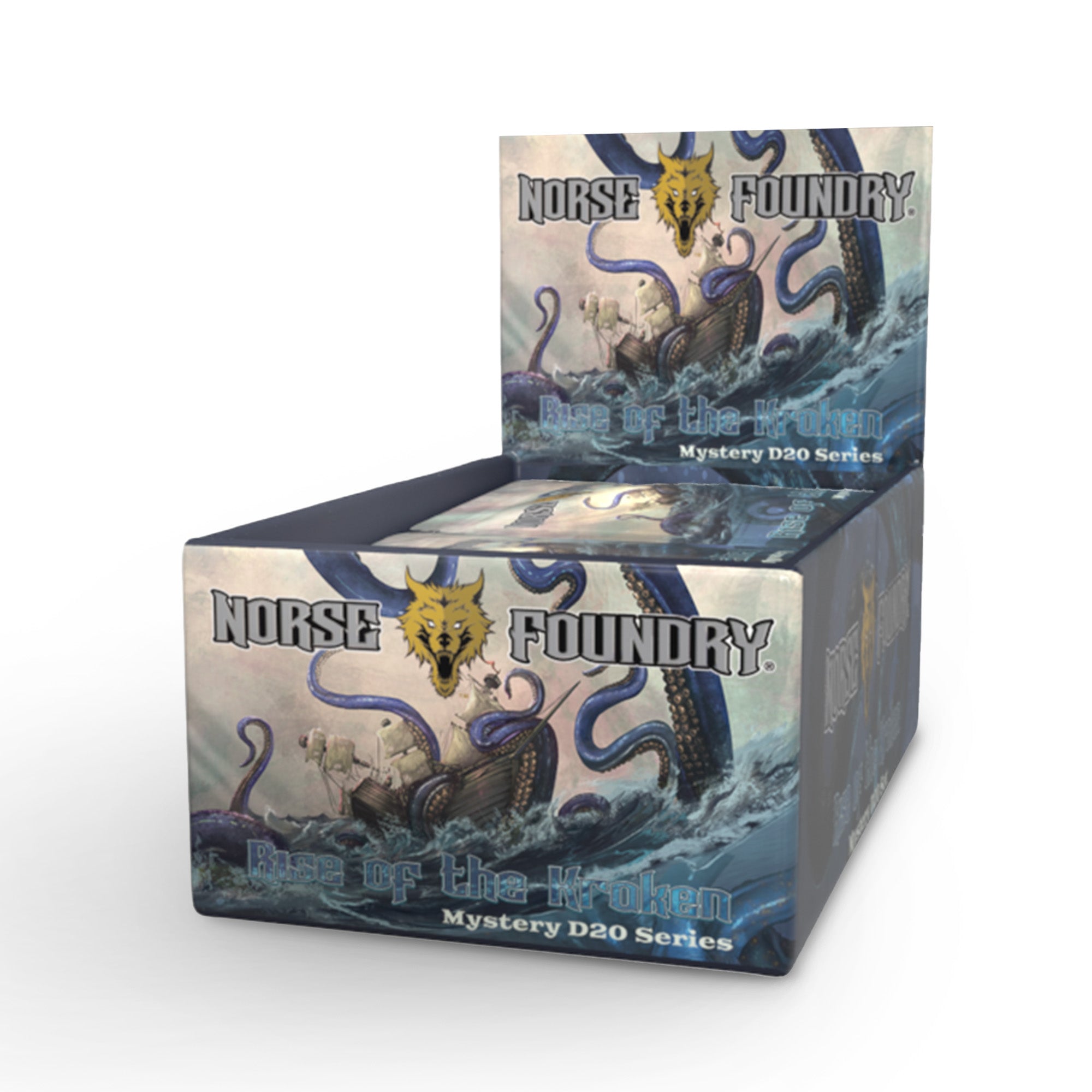 Sealife Volume 2 - Rise of the Kraken - Case of 10-Metal - Zinc Alloy Dice-Norse Foundry-d20-dice-dungeons and dragons-d&d-dnd d20-dungeons & dragons-mystery deal