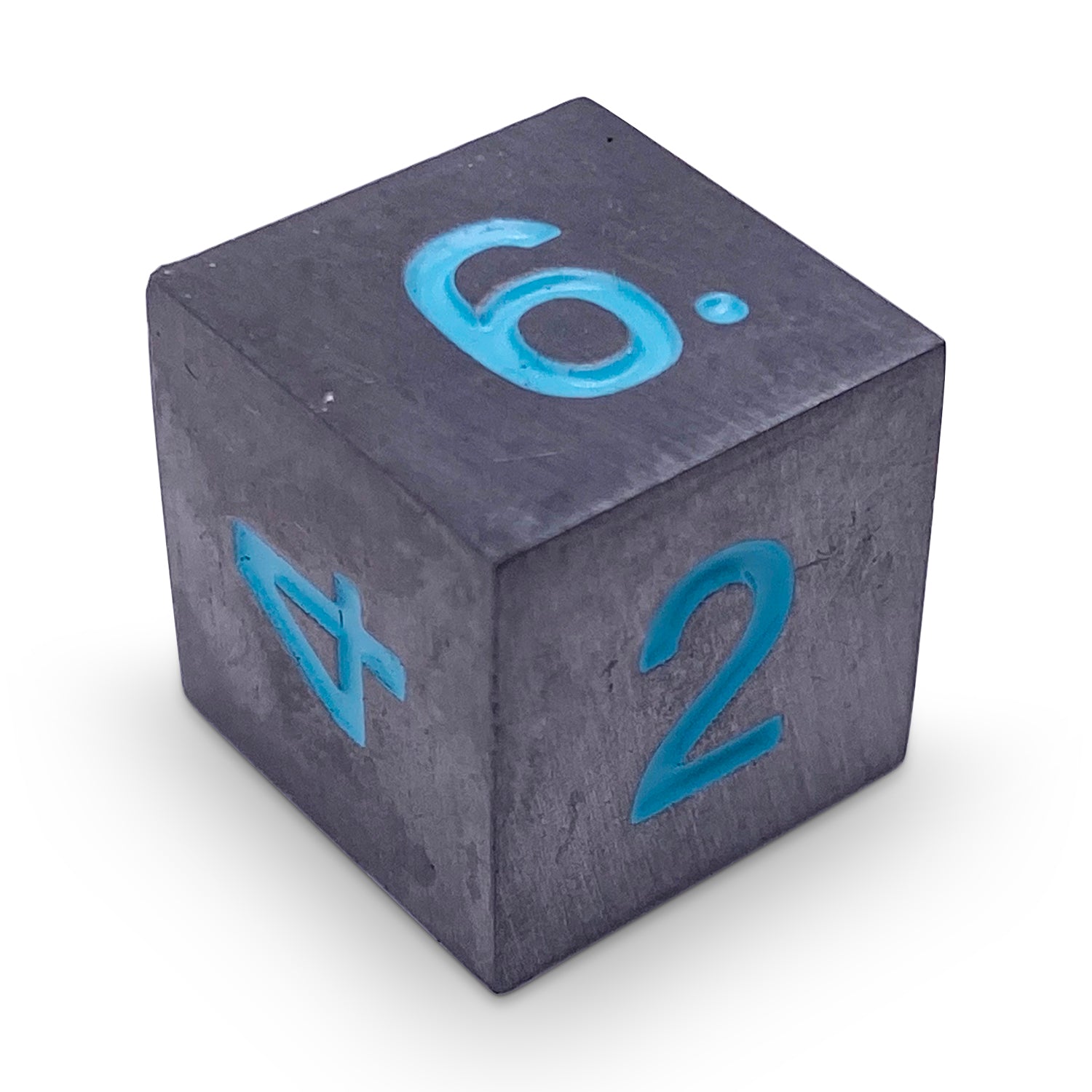 Single Alloy Metal D6 in Spellbound by Norse Foundry-Metal - Zinc Alloy Dice-Norse Foundry-Norse Foundry-dungeons & dragons-d&d dice-rpg d6-metal d6-d&d-d6-perfect for tabletop rpgs