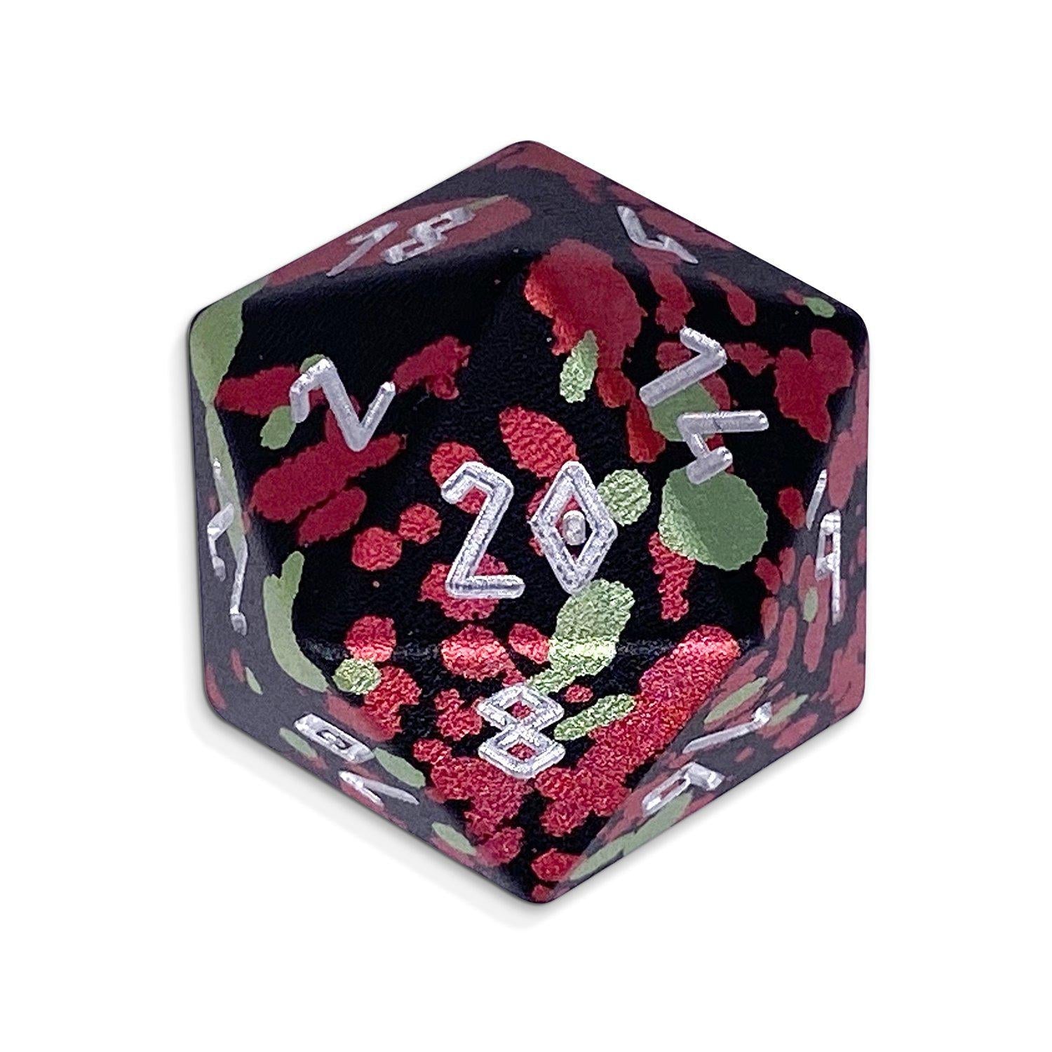 Single Wondrous Dice® D20 in Astral Plane by-Dice-Norse Foundry-Norse Foundry-aluminum dice-dungeons & dragons-d&d-rpg dice-aluminum d&d-lightweight-perfect for tabletop rpgs
