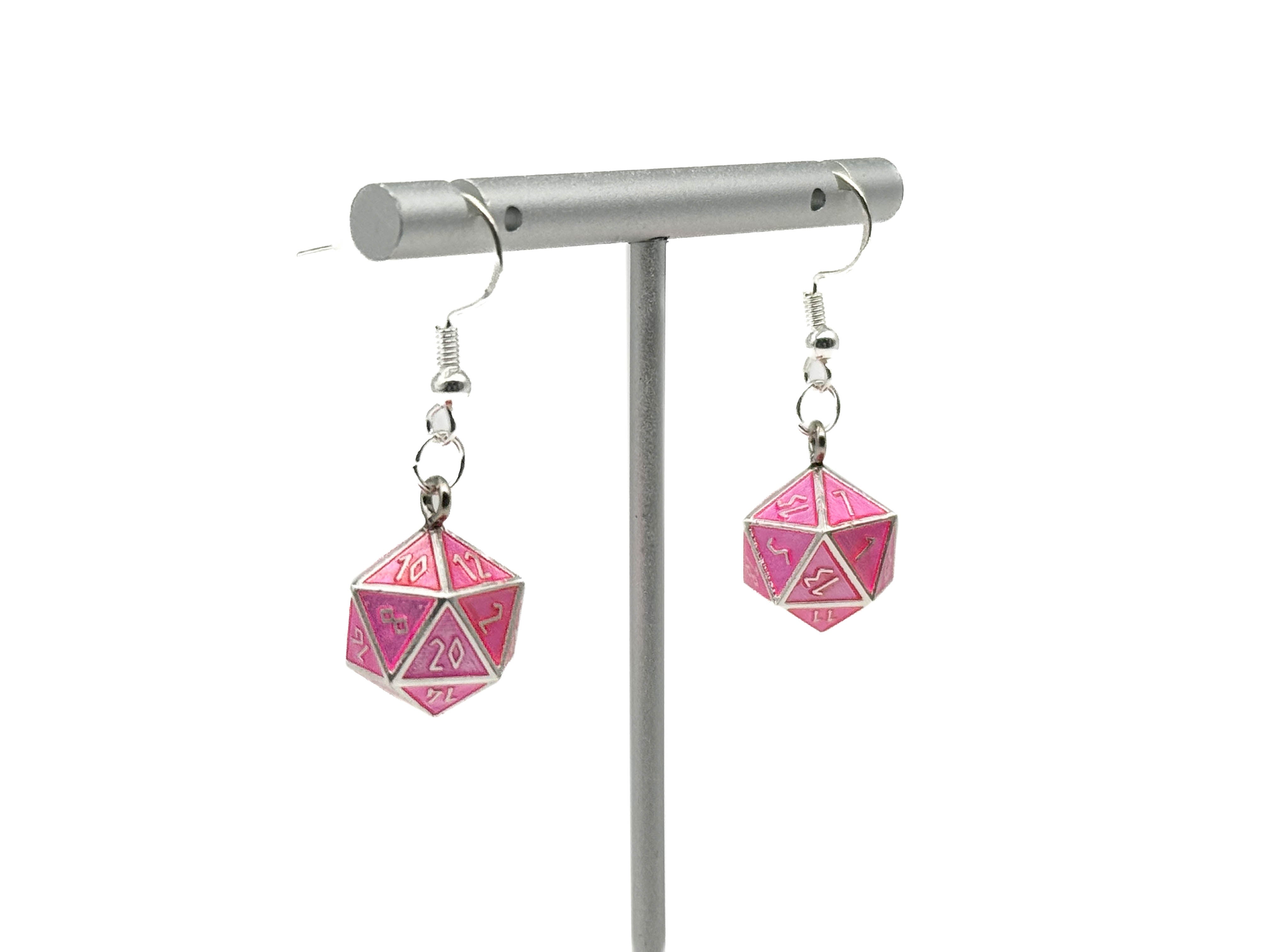 Siren Song - Ioun Stone D20 Dice Earrings by Norse Foundry-Earrings-Norse Foundry-dungeons and dragons-d&d-dungeons & dragons-earrings-dnd accessories-dice earrings- d20 earrings