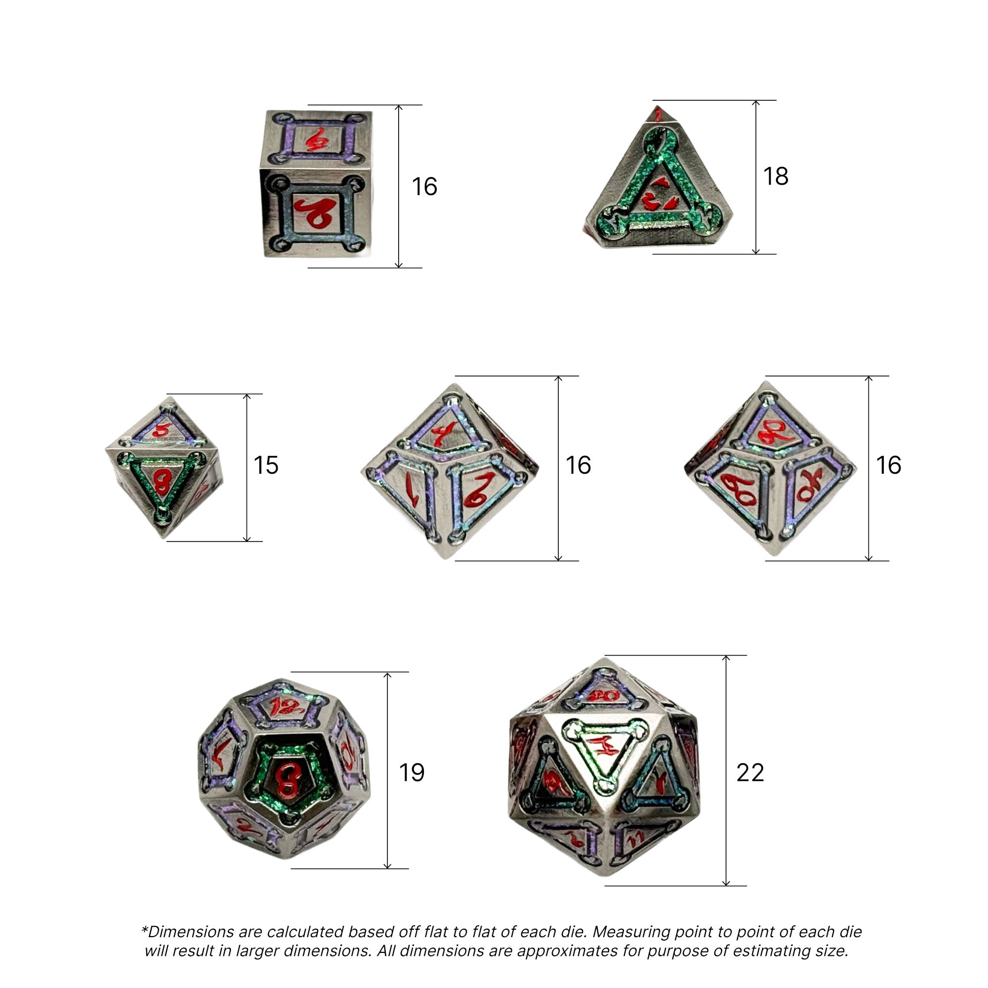 Spell Circle Mystery Dice Set-Mystery Deals-Norse Foundry-mystery dice-dungeons and dragons-dnd-dungeons & dragons-mystery deal-Perfect for Tabletop RPGs