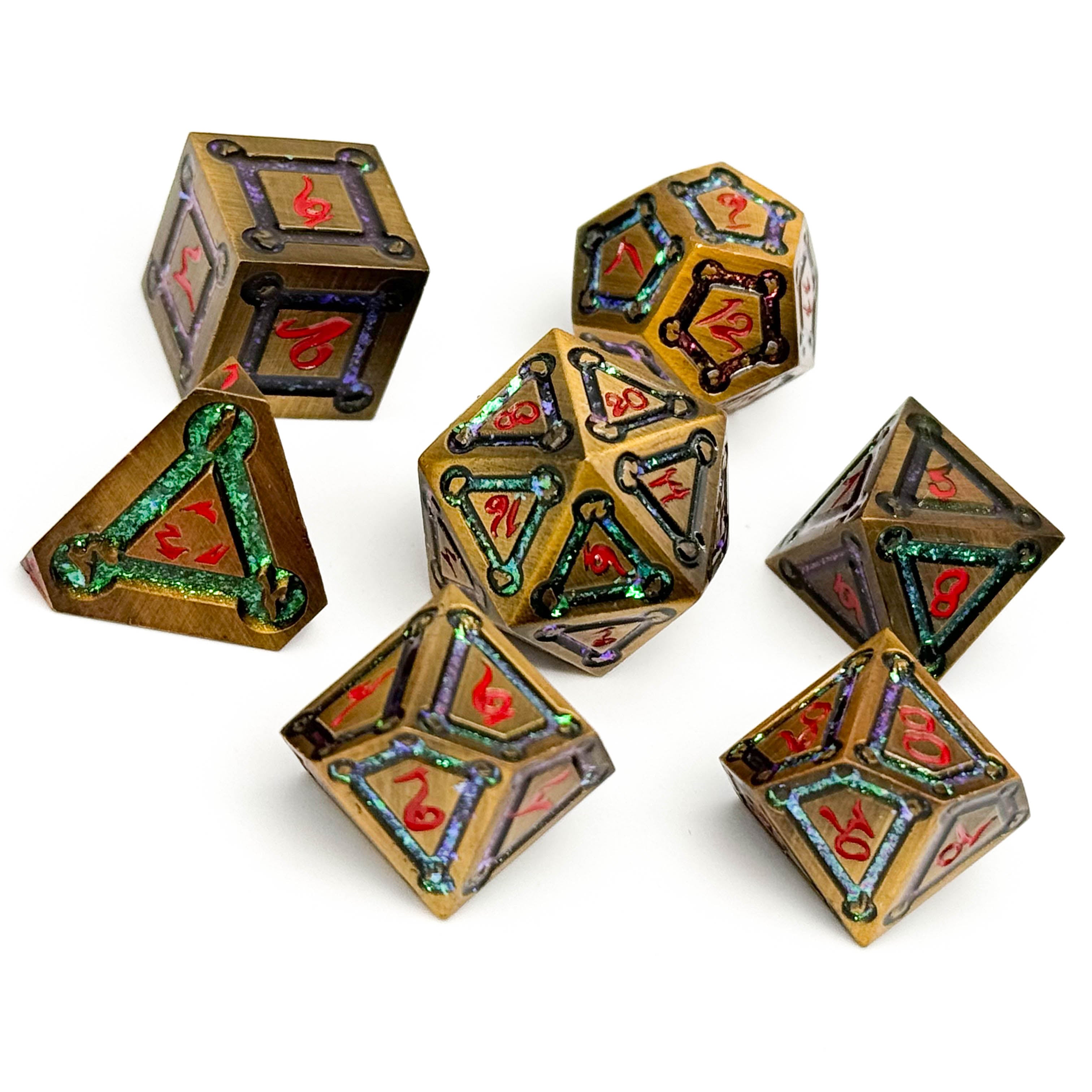 Spell Circle Mystery Dice Set-Mystery Deals-Norse Foundry-mystery dice-dungeons and dragons-dnd-dungeons & dragons-mystery deal-Perfect for Tabletop RPGs
