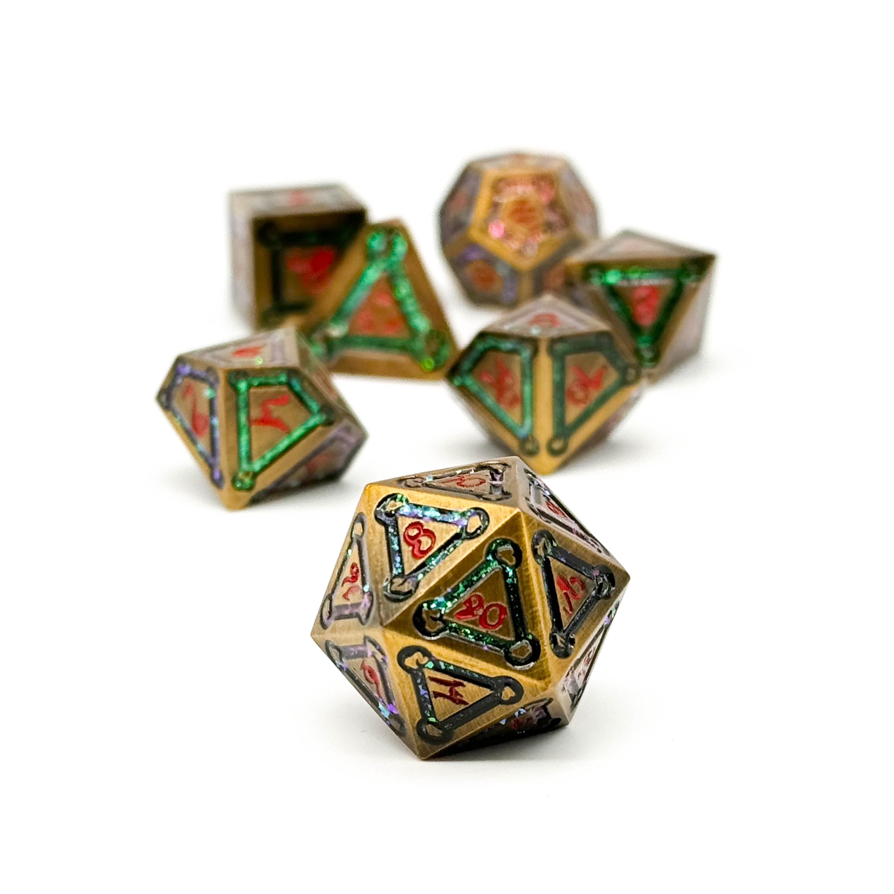 Spell Circle Mystery Dice Set-Mystery Deals-Norse Foundry-mystery dice-dungeons and dragons-dnd-dungeons & dragons-mystery deal-Perfect for Tabletop RPGs