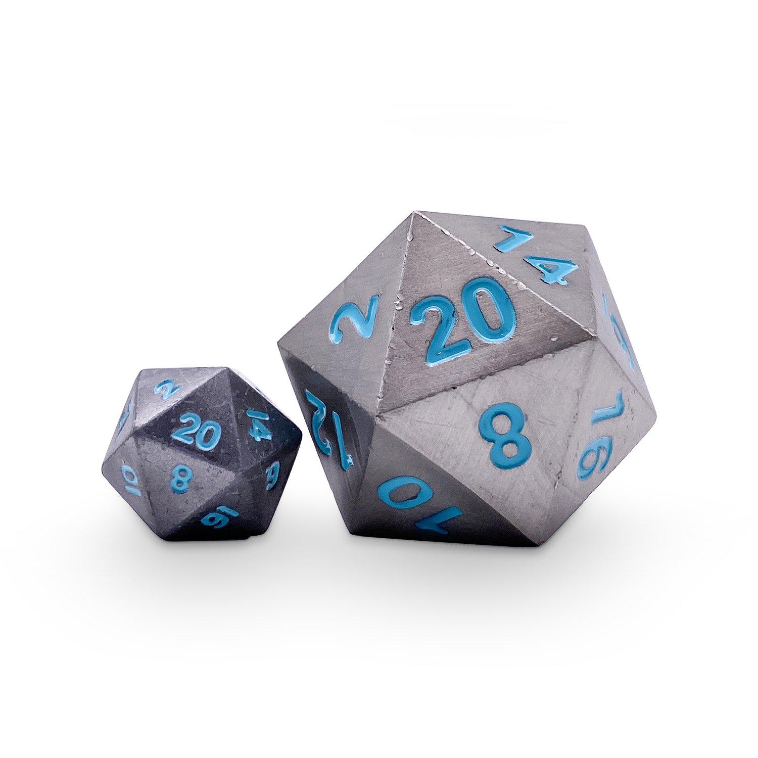 Spellbound - Boulder® 45mm D20 Metal Dice-Zinc Alloy Dice-Norse Foundry-Norse Foundry-dungeons & dragons-d&d dice-rpg dice-d20-metal dice-d&d-45mm-oversize-boulder-perfect for tabletop rpgs