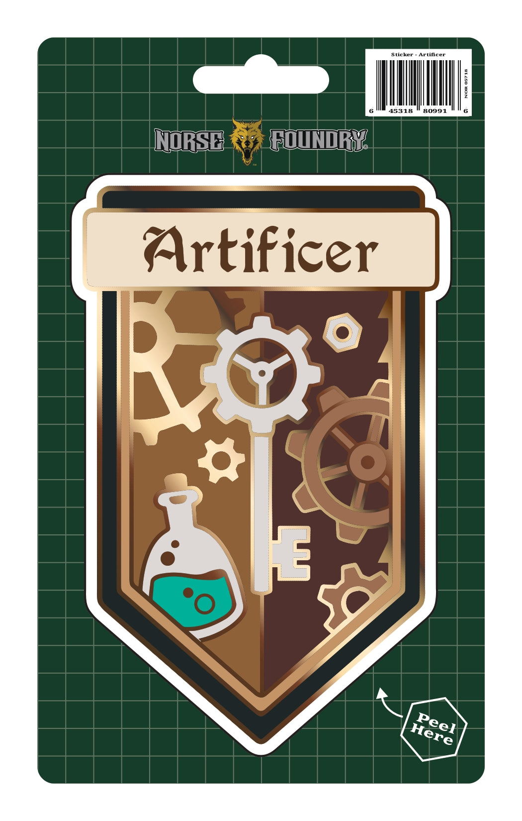 Sticker - Artificer-Stickers-Norse Foundry-d&d-dungeons & dragons-accessories-dnd stickers-class sticker-sticker collections