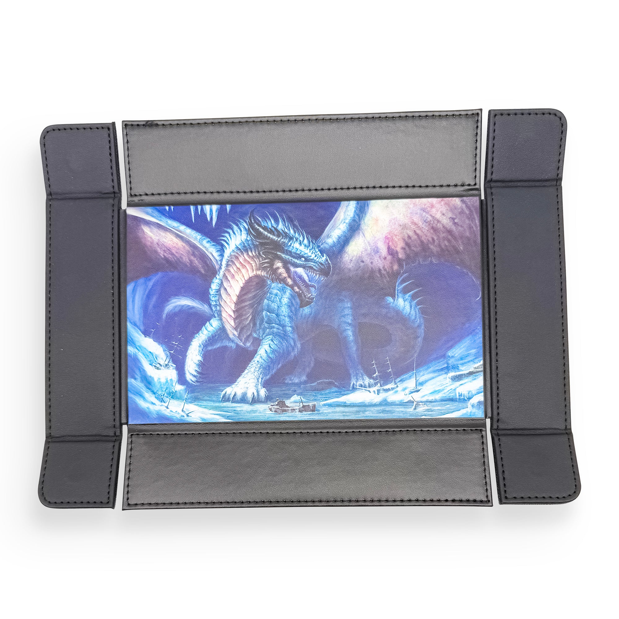 Tray of Folding™ Magnetic - Jokul the Dread by Crystal Sully-Crystal Sully Dice Tray-Norse Foundry -Dice Tray-D&D Dice Tray-D&D Dice Tray-D&D Accessories-D&D Dice Storage-Collection Item
