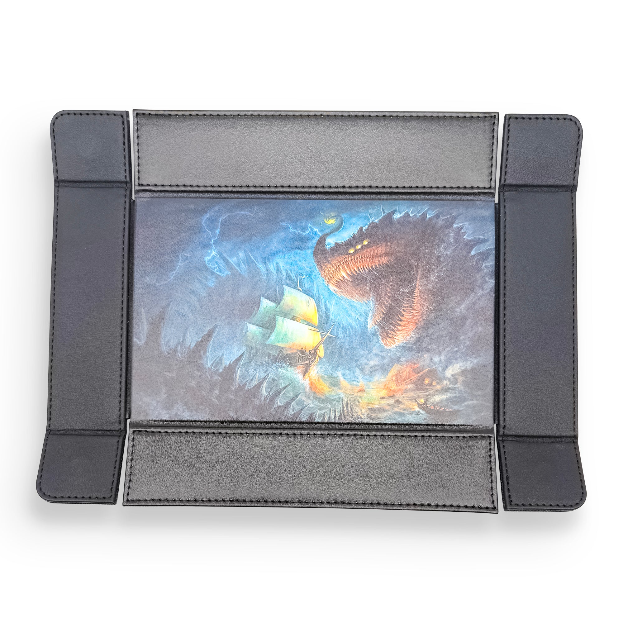 Tray of Folding™ Magnetic - Kraken by Crystal Sully-Crystal Sully Dice Tray-Norse Foundry -Dice Tray-D&D Dice Tray-D&D Dice Tray-D&D Accessories-D&D Dice Storage-Collection Item