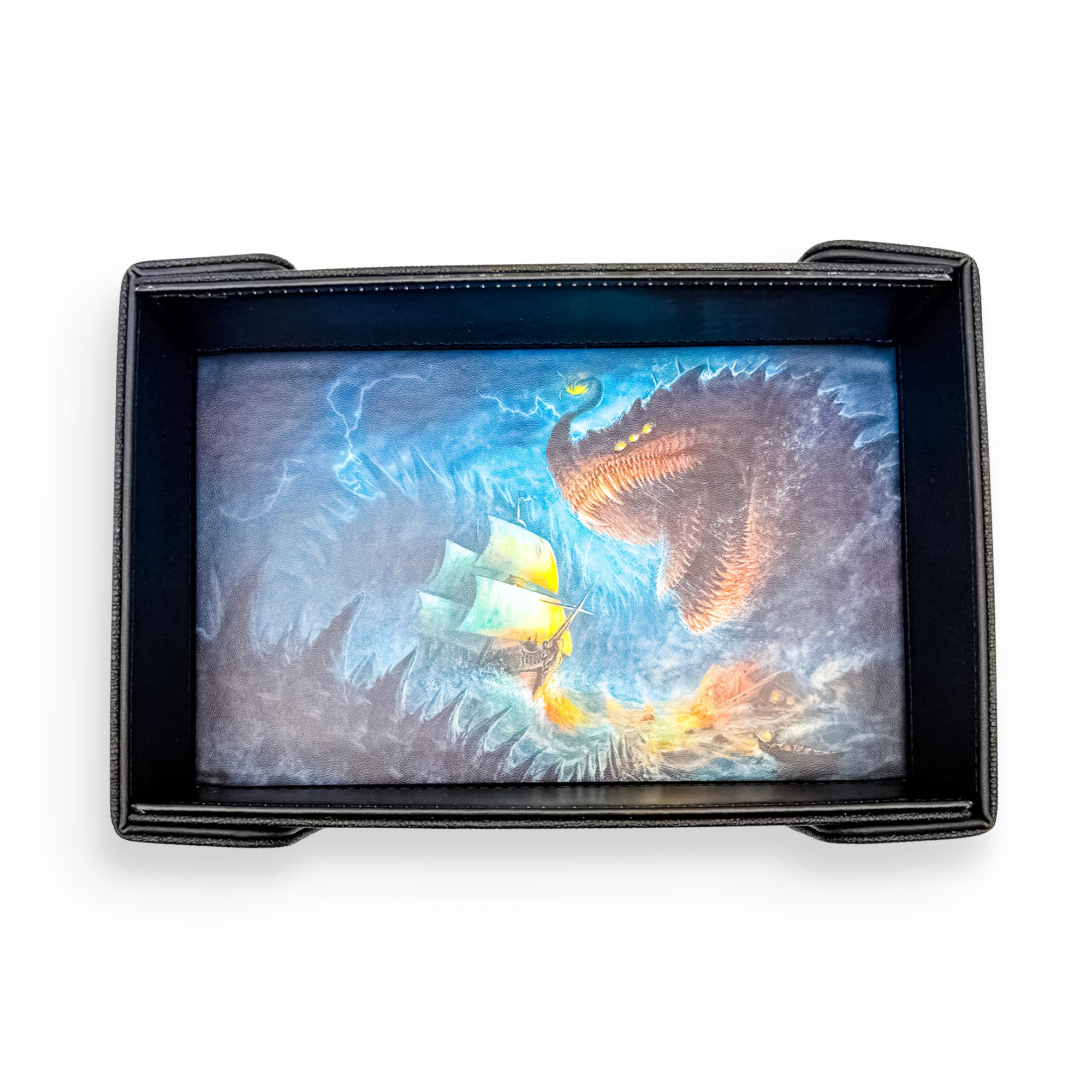 Tray of Folding™ Magnetic - Kraken by Crystal Sully-Crystal Sully Dice Tray-Norse Foundry -Dice Tray-D&D Dice Tray-D&D Dice Tray-D&D Accessories-D&D Dice Storage-Collection Item