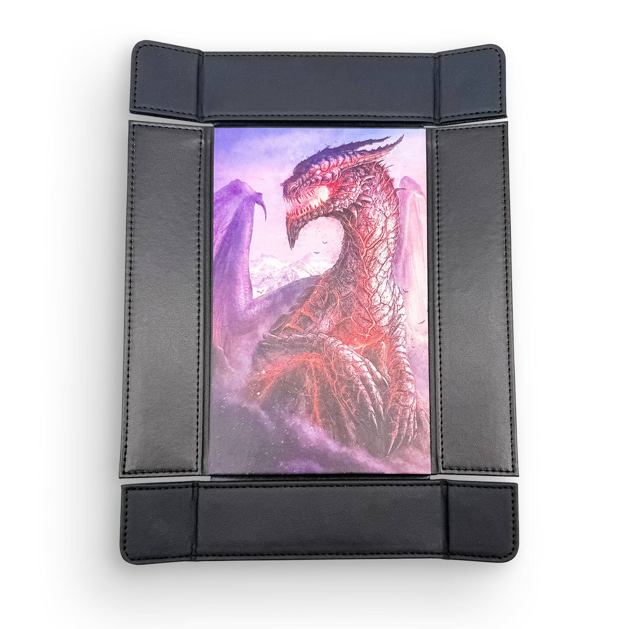 Tray of Folding™ Magnetic - Vulcan the Terrible by Crystal Sully-Crystal Sully Dice Tray-Norse Foundry -Dice Tray-D&D Dice Tray-D&D Dice Tray-D&D Accessories-D&D Dice Storage-Collection Item