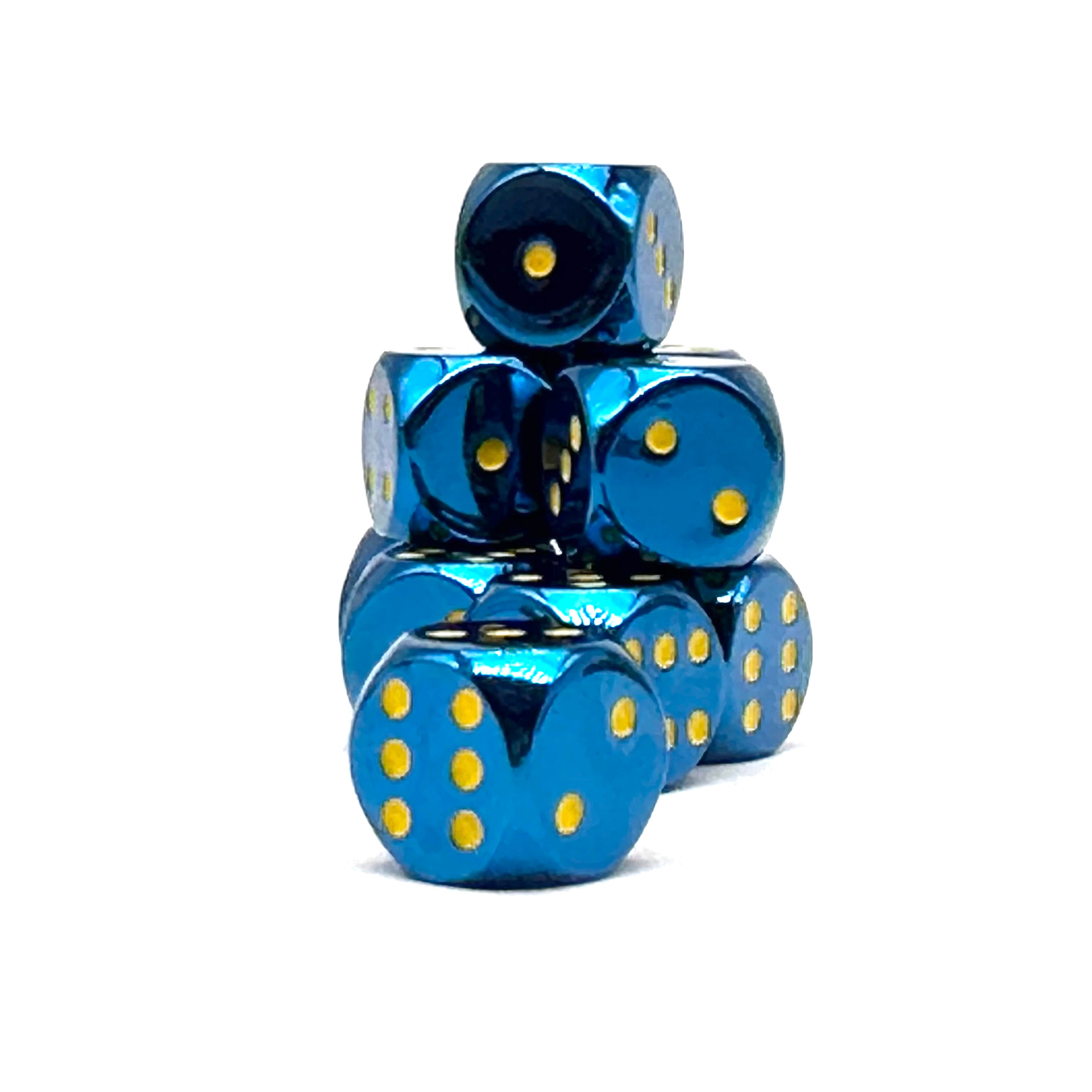 Warpips: Lightning Bolt - 10 - 12mm D6-Zinc Alloy Dice-Norse Foundry-Norse Foundry-dungeons & dragons-d&d dice-rpg d6-metal d6-d&d-d6-warpips-pips-perfect for tabletop rpgs