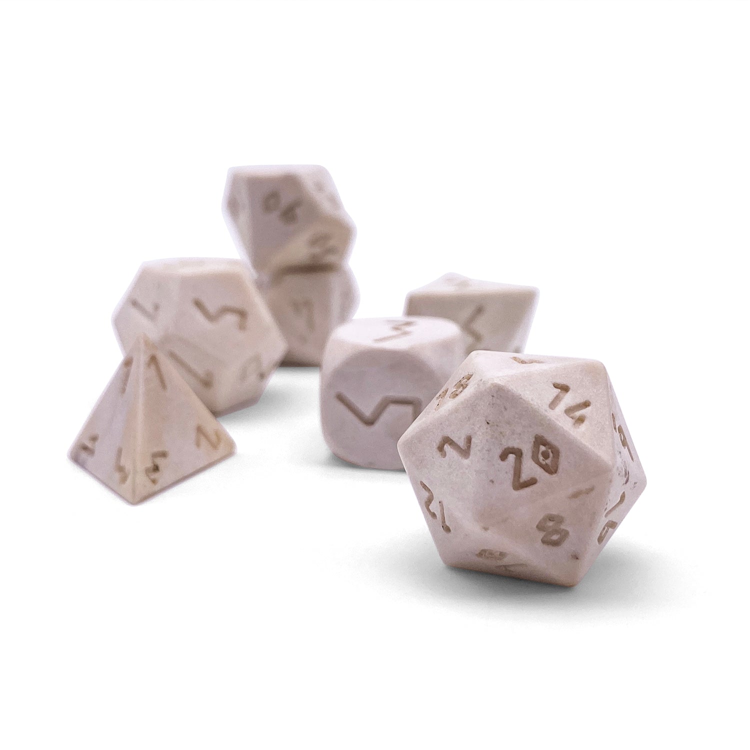 Whitetail Deer Antler RPG Dice Set by Norse Foundry-Bone Dice-Norse Foundry-Norse Foundry-bone dice set-dungeons & dragons-d&d dice set-rpg dice set-bone dice set-d&d-perfect for tabletop rpgs