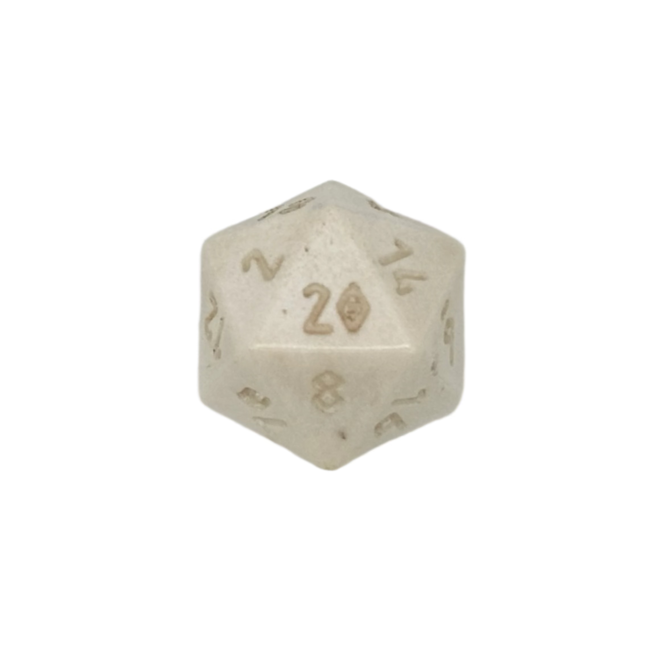 Whitetail Deer Antler with Norse Font D20-Norse Foundry-Norse Foundry-dungeons & dragons-d&d dice-rpg d20-bone d20-d&d-d20-perfect for tabletop rpgs