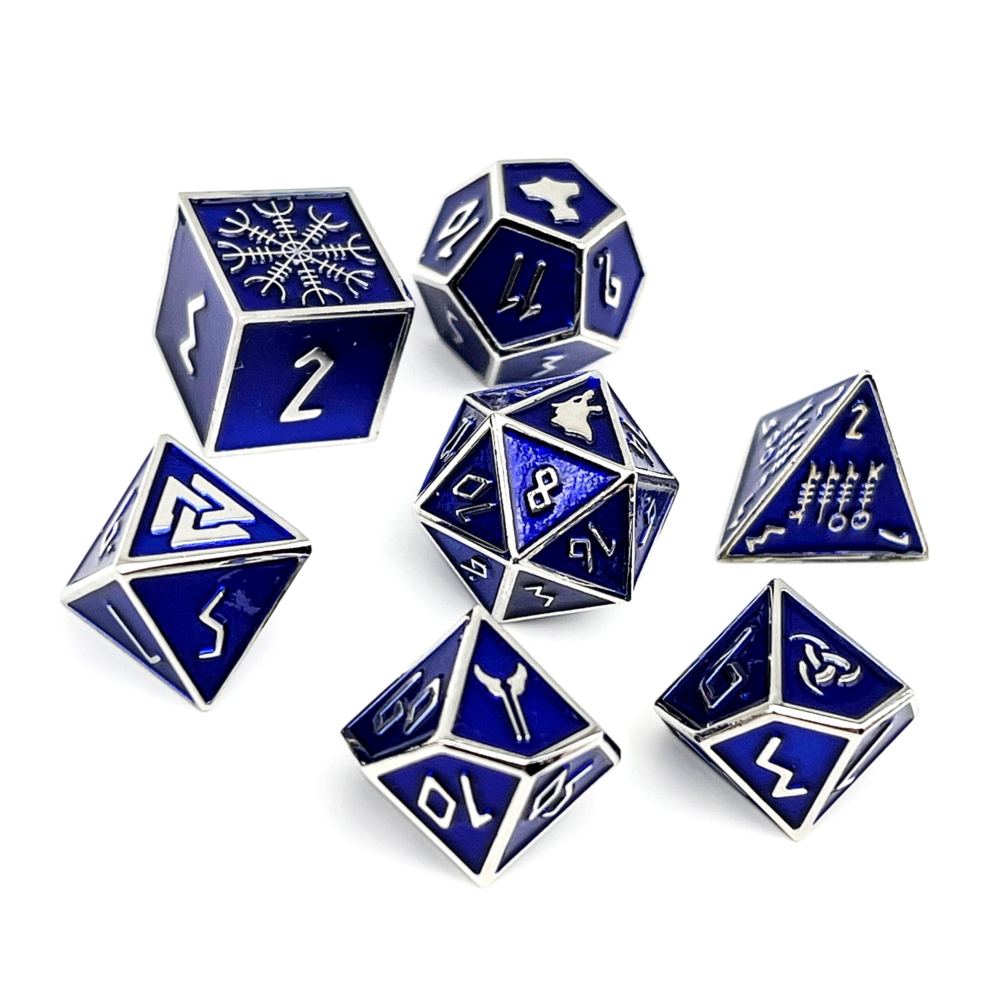 Witches Fire - Norse Themed Metal Dice Set-Zinc Alloy Dice-Norse Foundry-Norse Foundry-dungeons & dragons-d&d dice set-rpg dice set-d20-metal dice set-d&d-perfect for tabletop rpgs