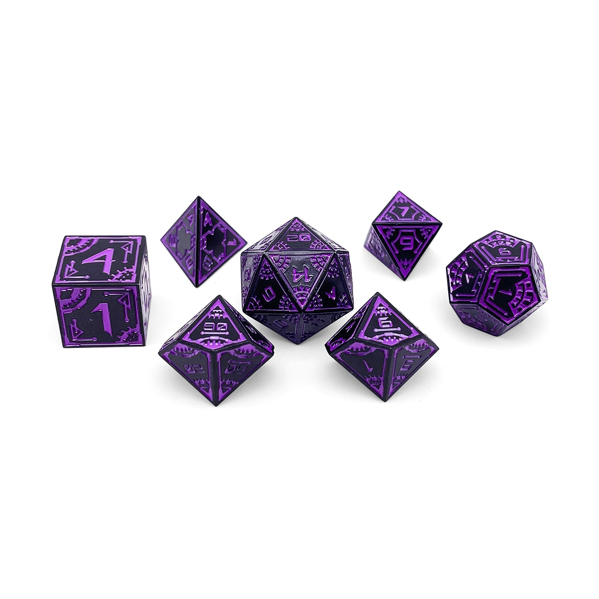 Wormhole - Space Dice 7 Piece RPG Set Alloy Metal Dice-Metal - Zinc Alloy Dice-Norse Foundry-Norse Foundry-dungeons & dragons-d&d dice set-rpg dice set-d20-metal dice set-d&d-perfect for tabletop rpgs
