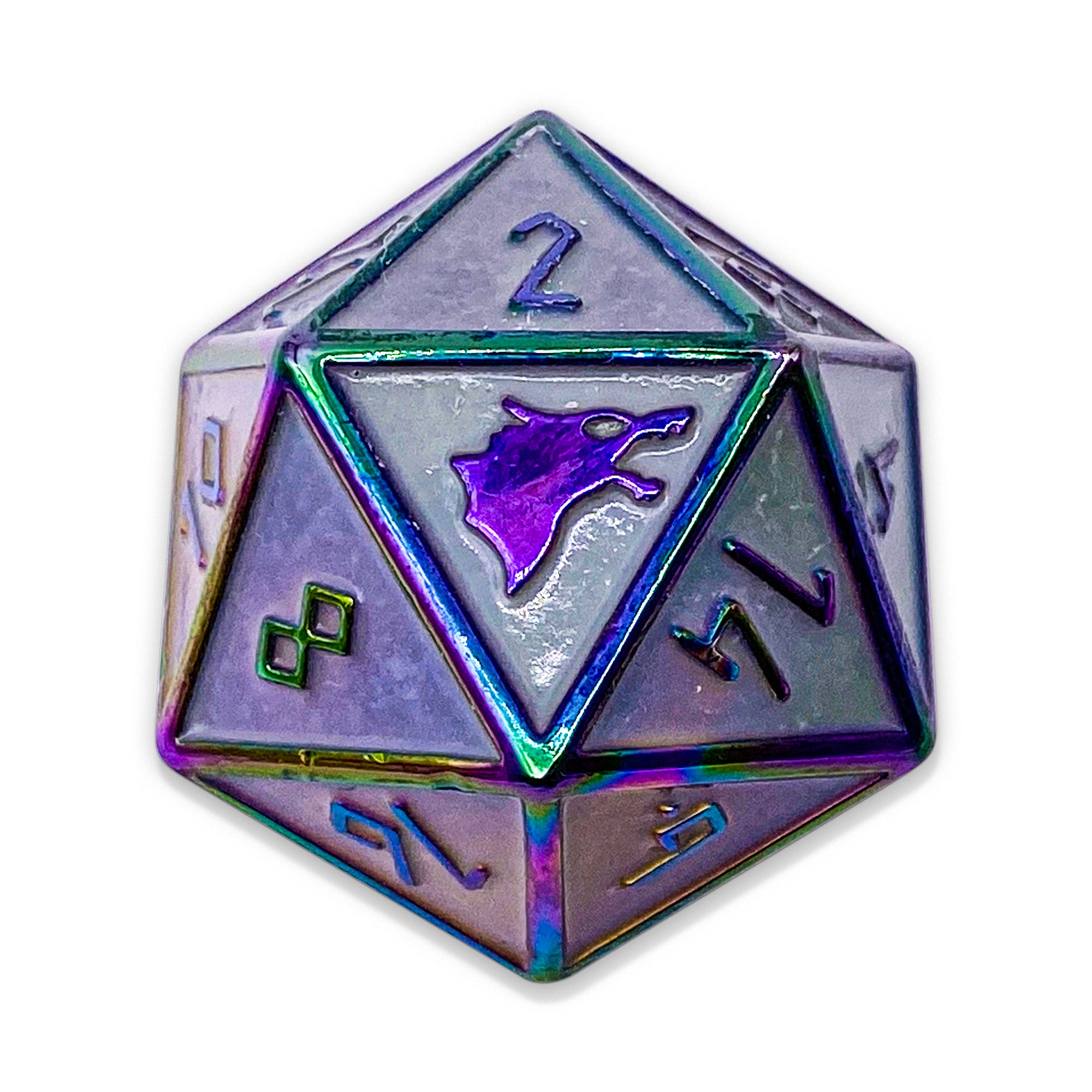 Yggdrasil - Norse 45MM Alloy Metal Boulder®-Metal - Zinc Alloy Dice-Norse Foundry-Norse Foundry-dungeons & dragons-d&d dice-rpg dice-d20-metal dice-d&d-45mm-oversize-boulder-perfect for tabletop rpgs
