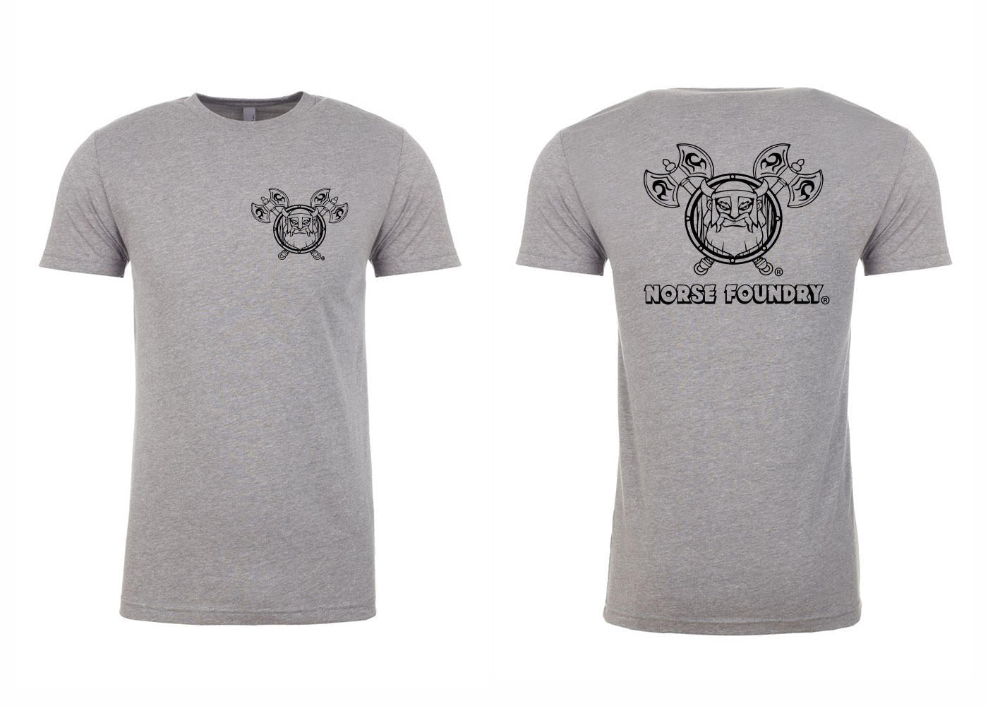 Grey and Black Next Level Soft T-Shirt - NOR 5433_Parent