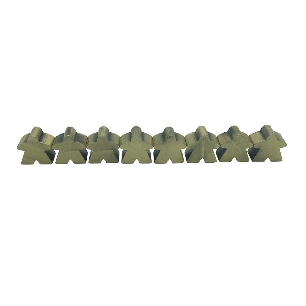 8 Pack of Antique Bronze Metal Meeples by Norse Foundry-Accessories-Norse Foundry-DND Dice-Polyhedral Dice-D20-Metal Dice-Precision Dice-Luxury Dice-Dungeons and Dragons-D&D-
