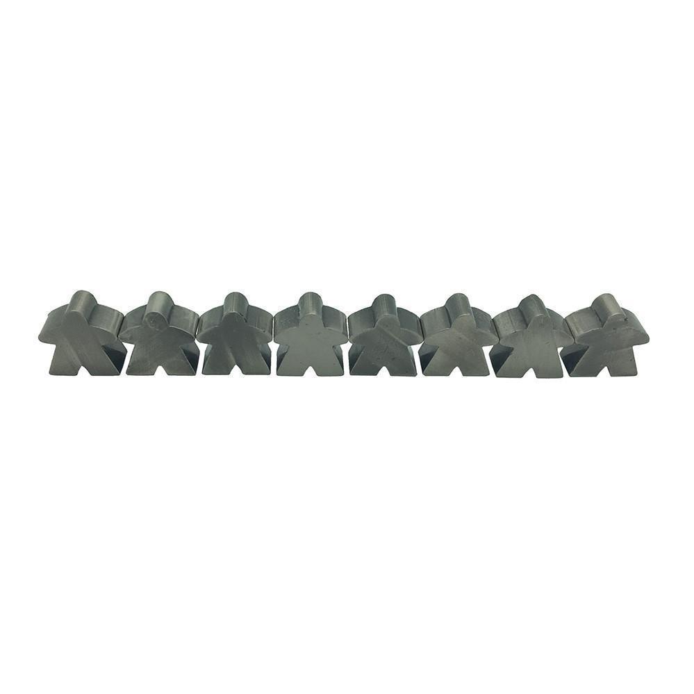 8 Pack of Antique Silver Metal Meeples by Norse Foundry-Accessories-Norse Foundry-DND Dice-Polyhedral Dice-D20-Metal Dice-Precision Dice-Luxury Dice-Dungeons and Dragons-D&D-