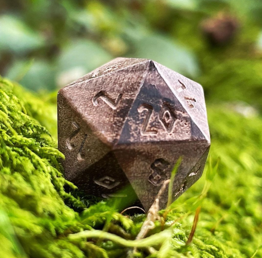 Black Walnut - 7 Piece RPG Wooden Dice Set-Wooden Dice-Norse Foundry-Norse Foundry-wood dice set-dungeons & dragons-d&d dice set-rpg dice set-wood dice set-d&d-perfect for tabletop rpgs
