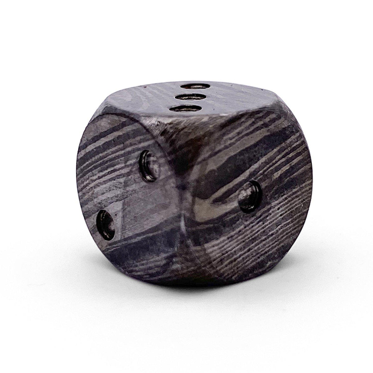 Damascus Steel - 12mm D6 Pips True Metal Dice-Metal Dice-Norse Foundry-Norse Foundry-dungeons & dragons-d&d dice-rpg d6-metal d6-d&d-d6-warpips-pips-luxury dice-perfect for tabletop rpgs
