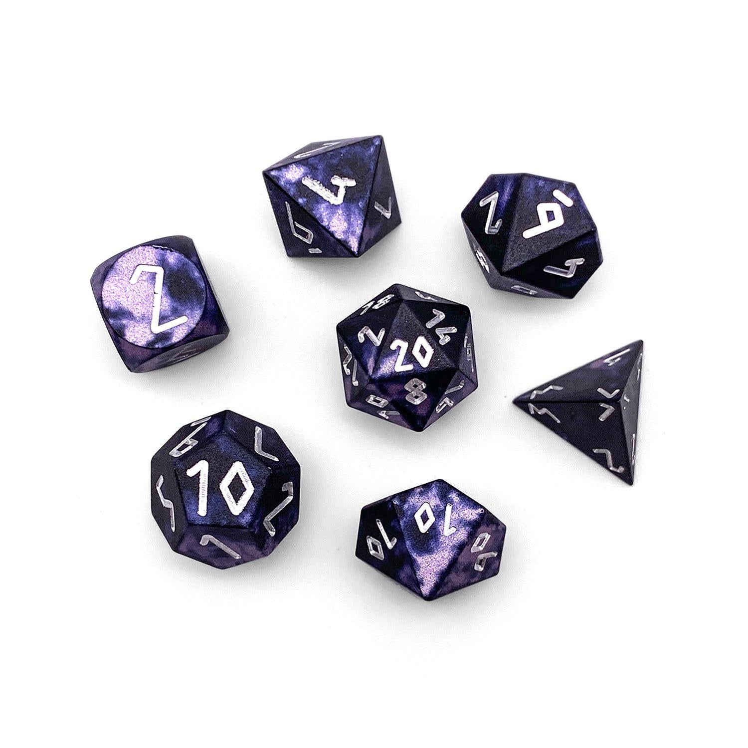 Dracolich - Pebble™ 10mm Set 6063 Aluminum Wondrous Dice-Pebbles-Norse Foundry-Norse Foundry-aluminum dice-dungeons & dragons-d&d dice set-rpg dice set-aluminum d&d dice set-d&d-mini-lightweight-perfect for tabletop rpgs