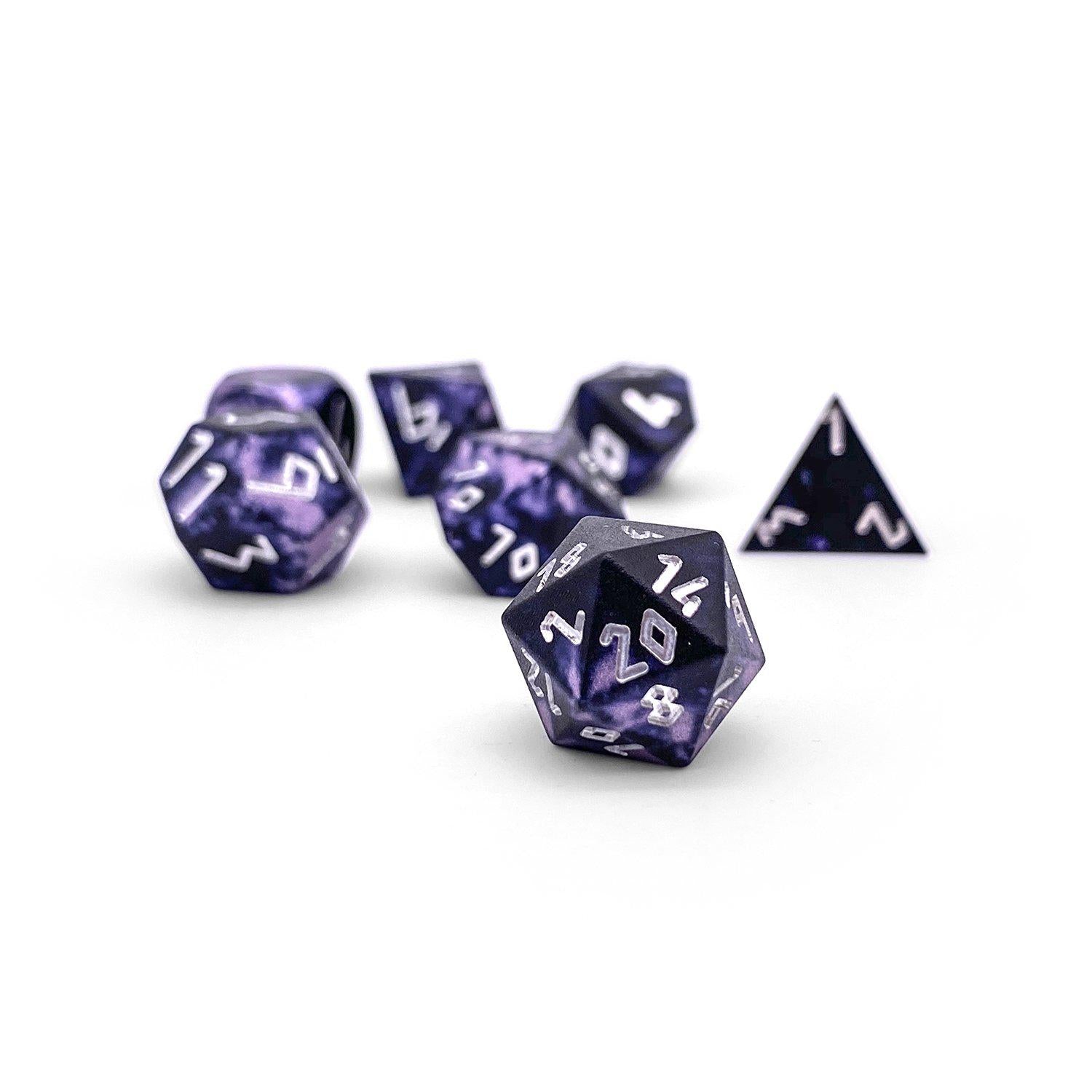 Dracolich - Pebble™ 10mm Set 6063 Aluminum Wondrous Dice-Pebbles-Norse Foundry-Norse Foundry-aluminum dice-dungeons & dragons-d&d dice set-rpg dice set-aluminum d&d dice set-d&d-mini-lightweight-perfect for tabletop rpgs