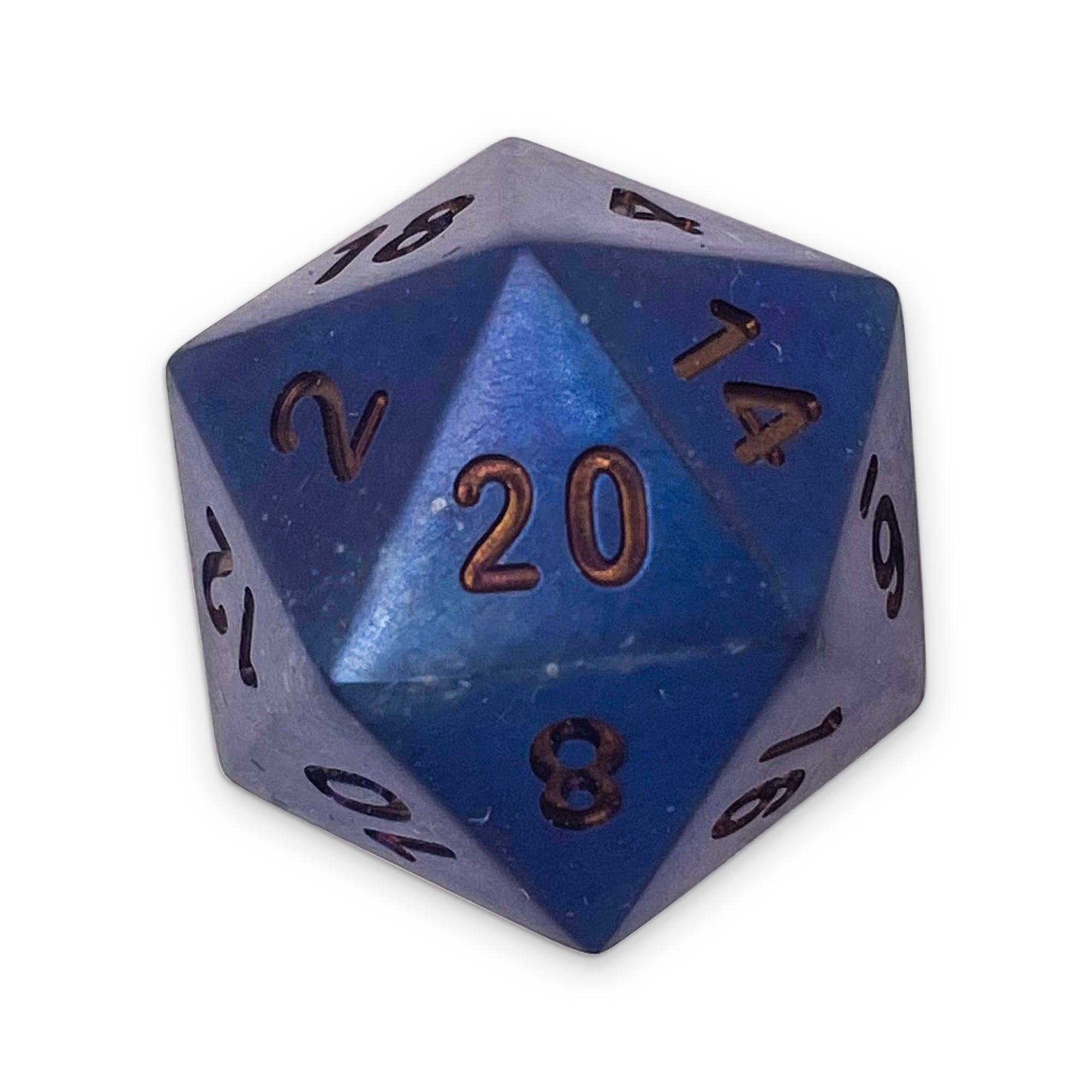 Hydra Scorched Titanium - Single D20 True Metal Dice-Metal Dice-Norse Foundry-Norse Foundry-dungeons & dragons-d&d dice-rpg d20-metal d20-d&d-d20-luxury dice-perfect for tabletop rpgs