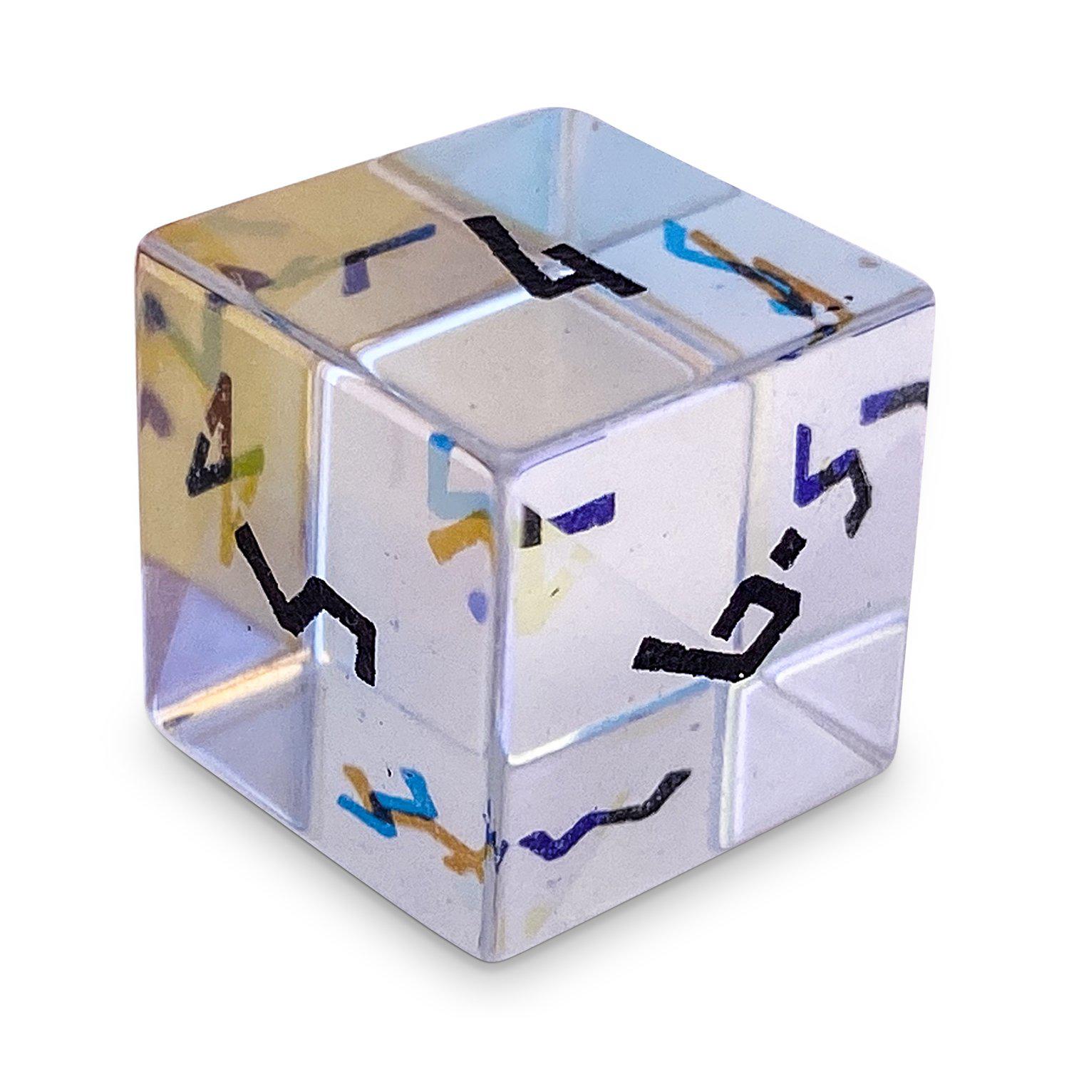 K9 Rainbow Glass - Single D6 K9 Glass Dice-Glass Dice-Norse Foundry-Norse Foundry-dungeons & dragons-d&d dice-rpg d6-glass d6-d&d-d6-perfect for tabletop rpgs