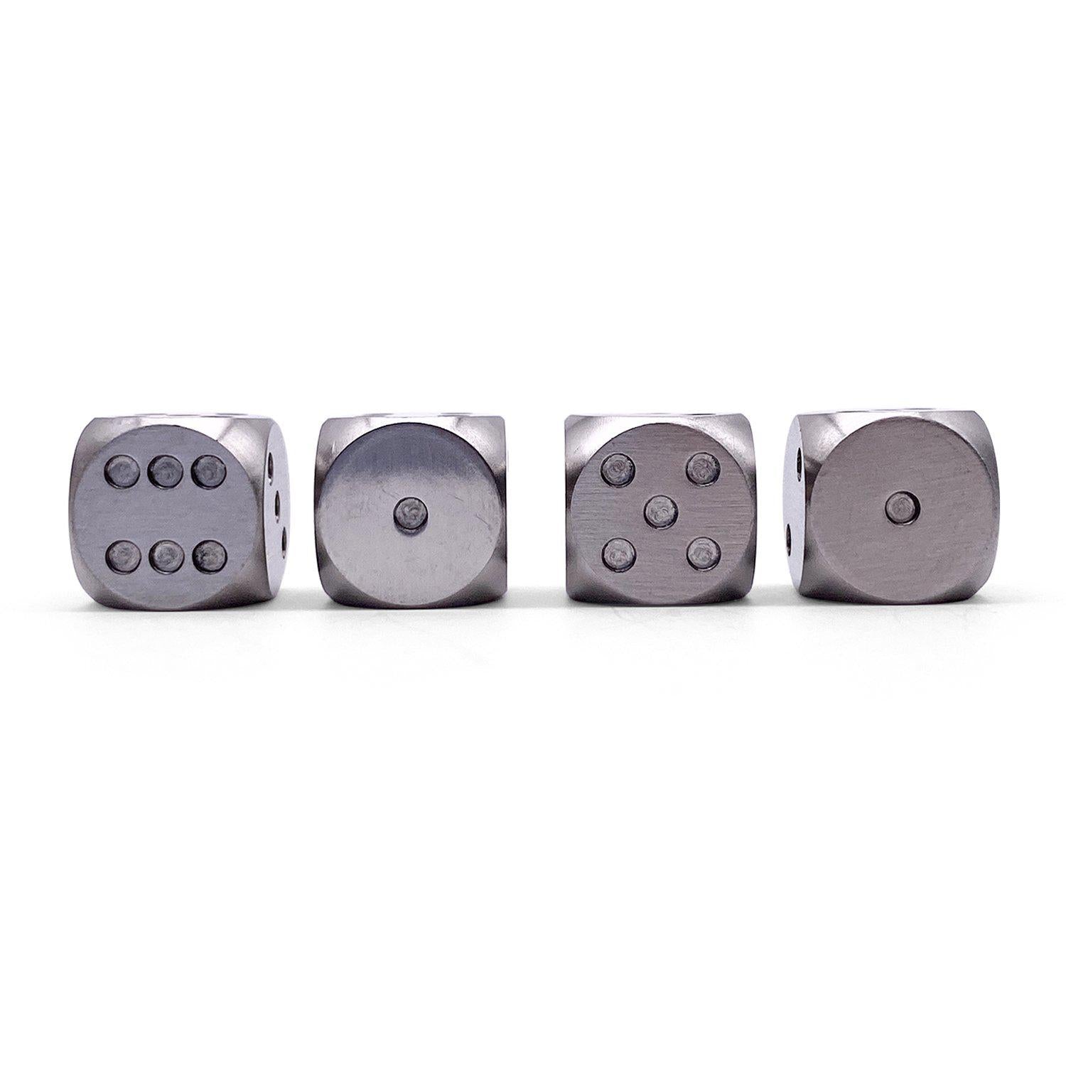Stainless Steel - 12mm D6 Pips True Metal Pips-Metal Dice-Norse Foundry-Norse Foundry-dungeons & dragons-d&d dice-rpg d6-metal d6-d&d-d6-warpips-pips-luxury dice-perfect for tabletop rpgs