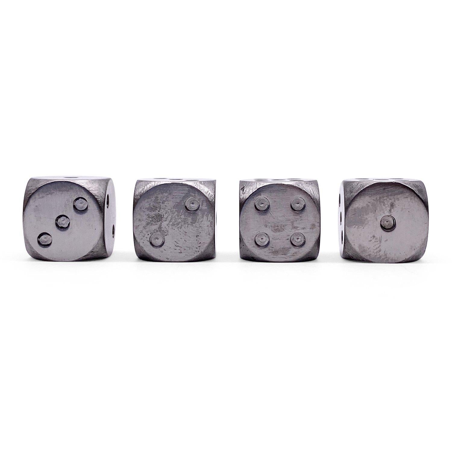 Tungsten - 12mm D6 Pips True Metal Dice-Metal Dice-Norse Foundry-Norse Foundry-dungeons & dragons-d&d dice-rpg d6-metal d6-d&d-d6-warpips-pips-luxury dice-perfect for tabletop rpgs
