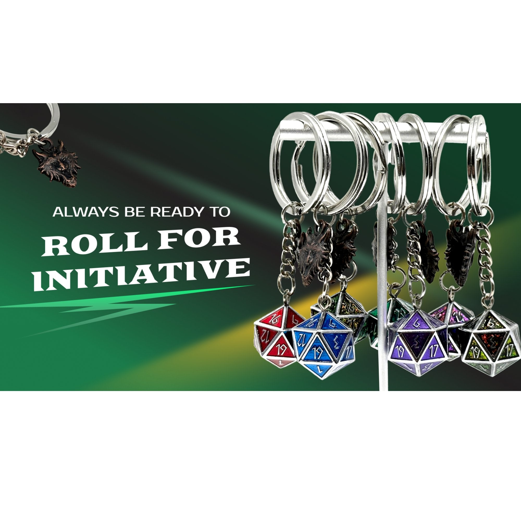 Norse D20 Keychains