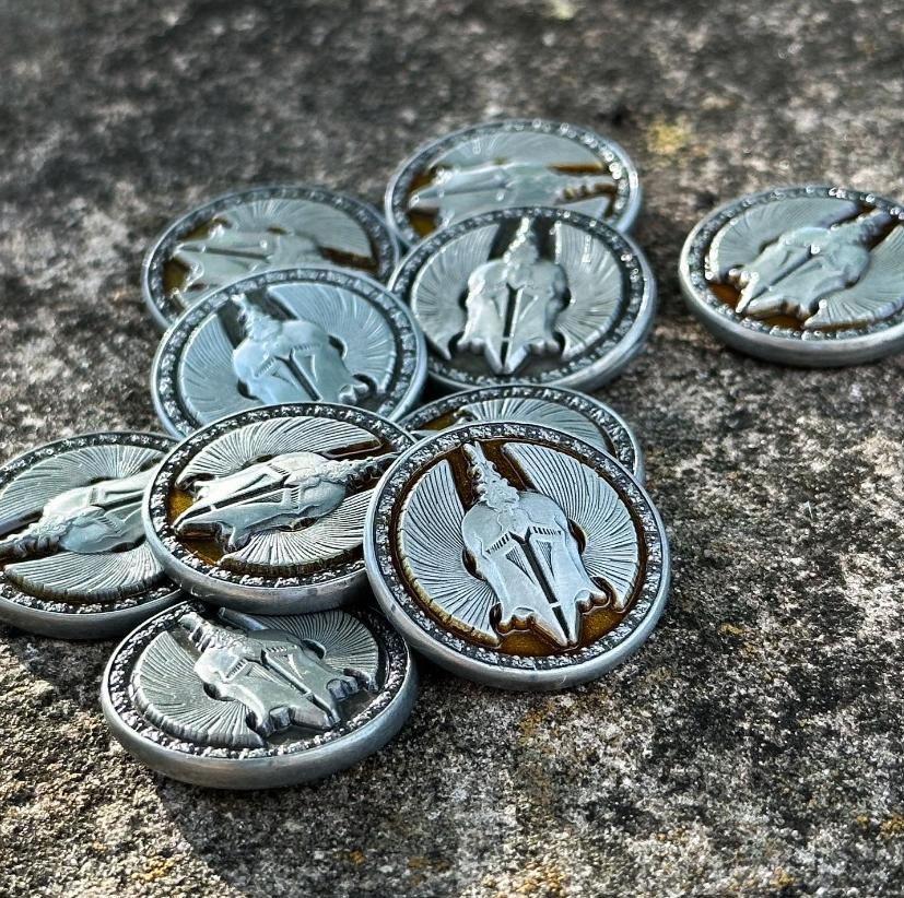 Pack of 10 25mm Coins