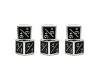 1/+1 & -1/-1 D6 Black Pack of 6 CCG Metal Dice-Alloy Dice-Norse Foundry-Norse Foundry-dungeons & dragons-d&d dice-rpg d6-metal d6-d&d-d6-warpips-pips-perfect for tabletop rpgs
