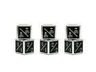 1/+1 & -1/-1 D6 Black Pack of 6 CCG Metal Dice-Alloy Dice-Norse Foundry-Norse Foundry-dungeons & dragons-d&d dice-rpg d6-metal d6-d&d-d6-warpips-pips-perfect for tabletop rpgs