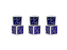 1/+1 & -1/-1 D6 Purple Pack of 6 CCG Metal Dice-Alloy Dice-Norse Foundry-Norse Foundry-dungeons & dragons-d&d dice-rpg d6-metal d6-d&d-d6-warpips-pips-perfect for tabletop rpgs