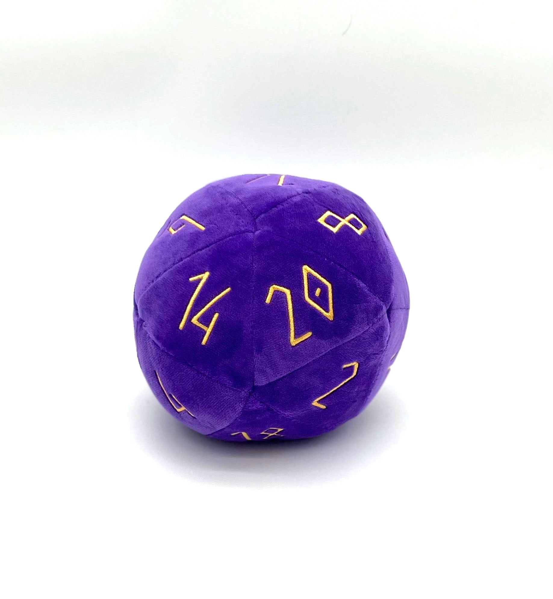 Lich Purple - Purple Plushie Boulder 170mm D20 Plush Soft Dice - NOR 03102