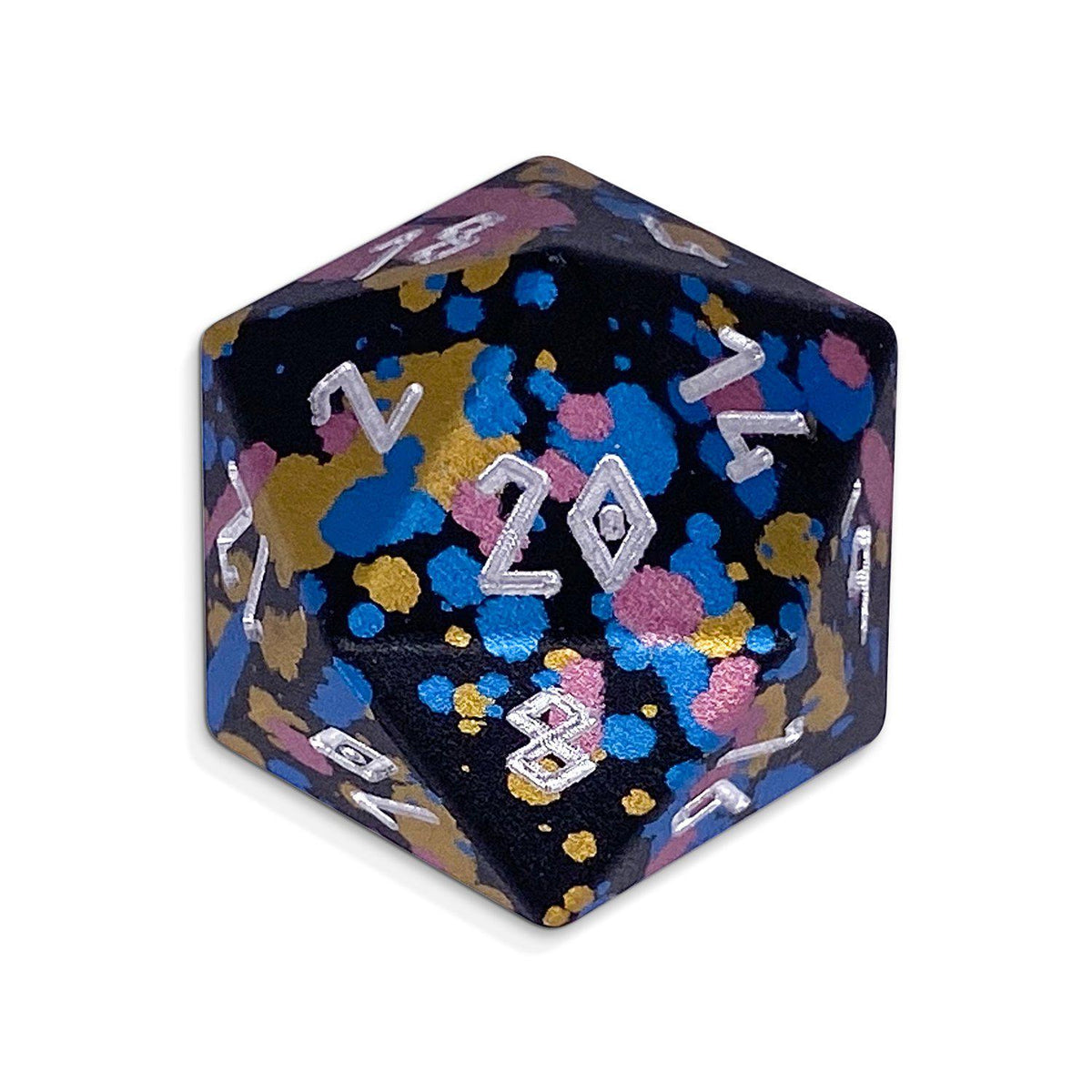 Single Wondrous Dice® D20 in That 70s Die by Norse Foundry 6063 Aircraft Grade Aluminum - NOR 02422