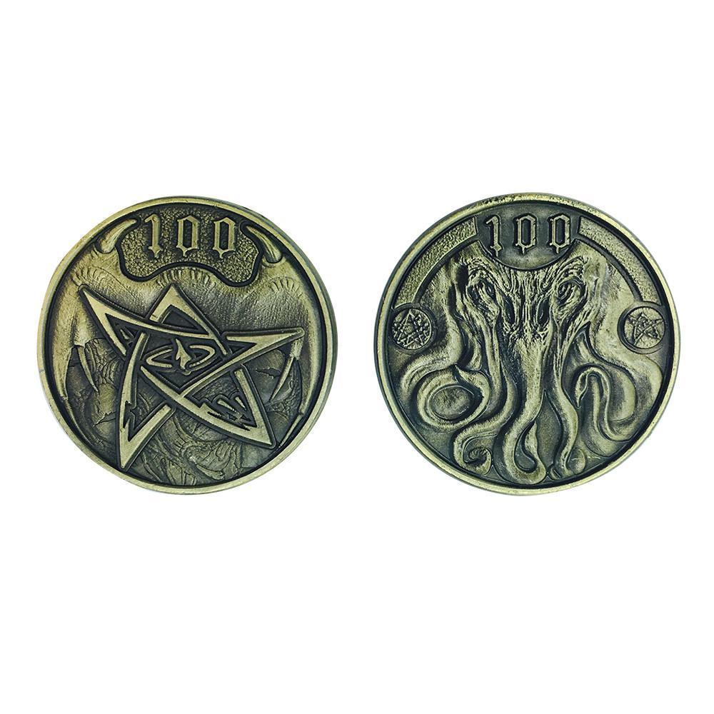 Adventure Coins – Cthulhu Metal Coins Set of 10-Norse Foundry-Norse Foundry-RPG Coins-Metal Coins-DND Coins-TTRPG Coins-dnd accessories-d&d coins