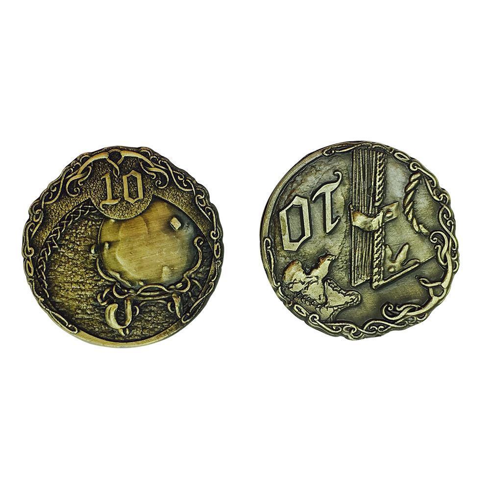 Adventure Coins – Elven Metal Coins Elf Set of 10-Coins-Norse Foundry-RPG Coins-Metal Coins-D&D Coins-TTRPG Coins-d&d accessories-d&d coins